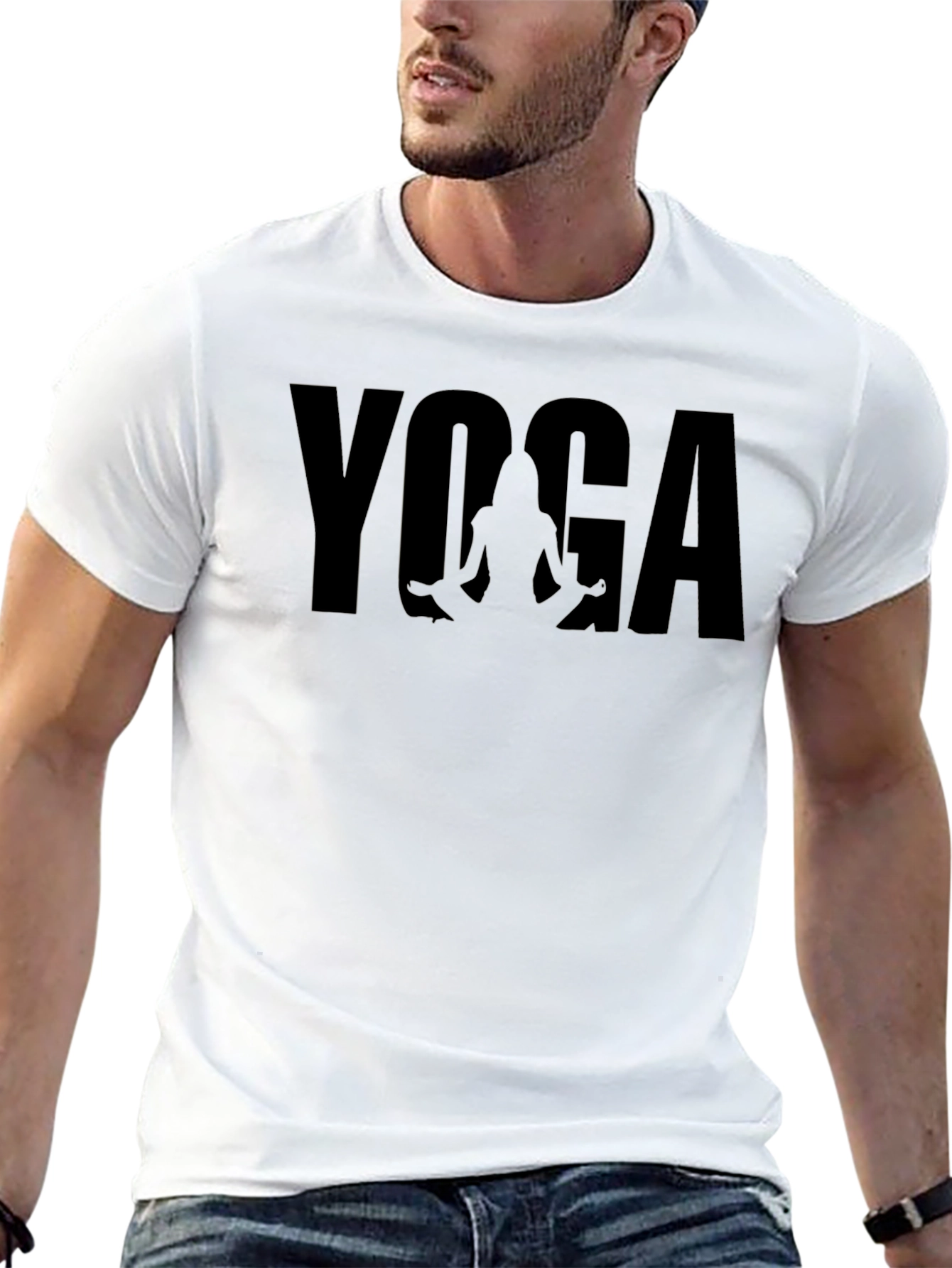 Yoga Pose Graphic T-Shirt - Stylish & Comfortable