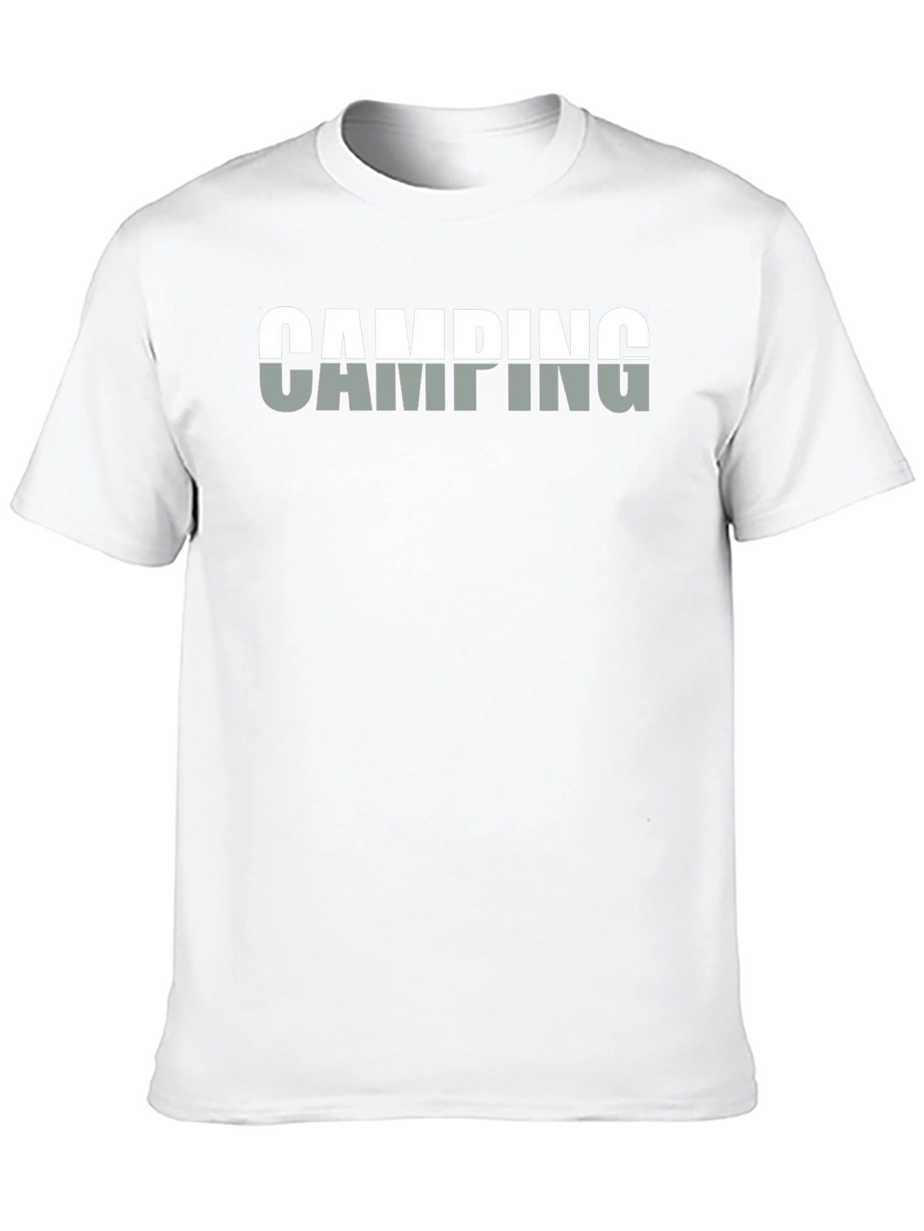 Camping Graphic T-Shirt - Black Cotton Tee