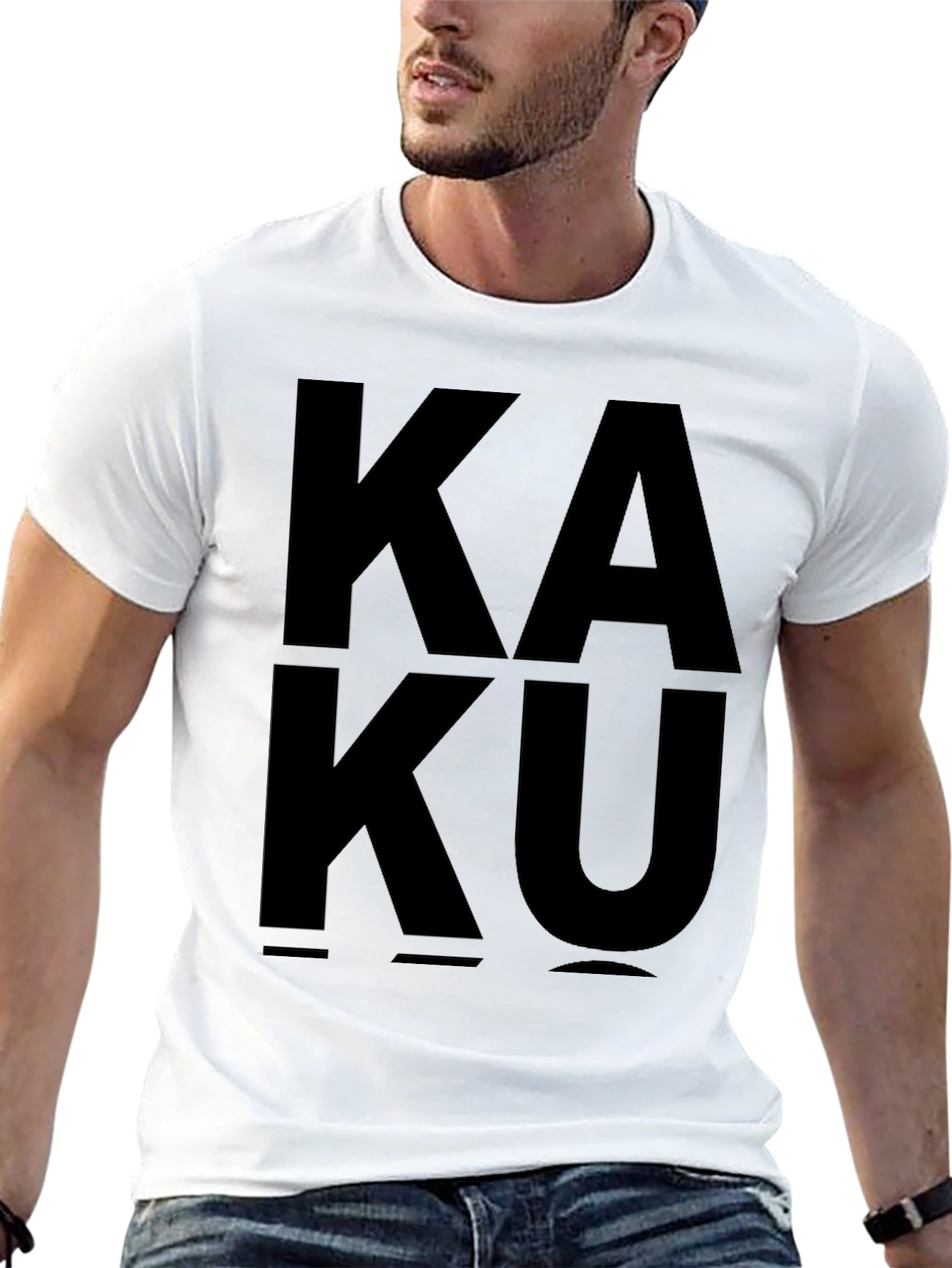 Kaku Graphic Tee - Bold Black Statement Shirt