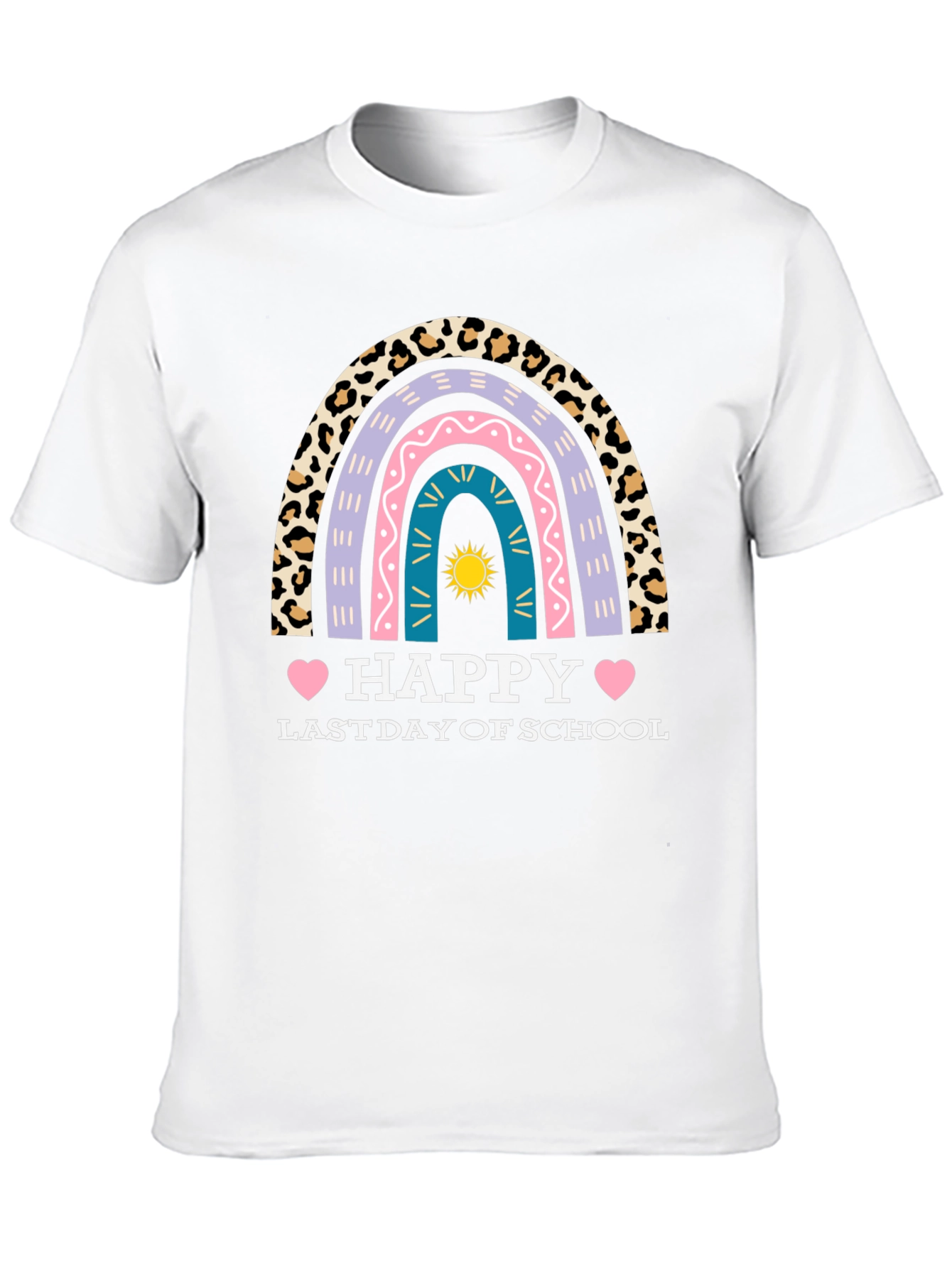 Happy Last Day of School Rainbow T-Shirt