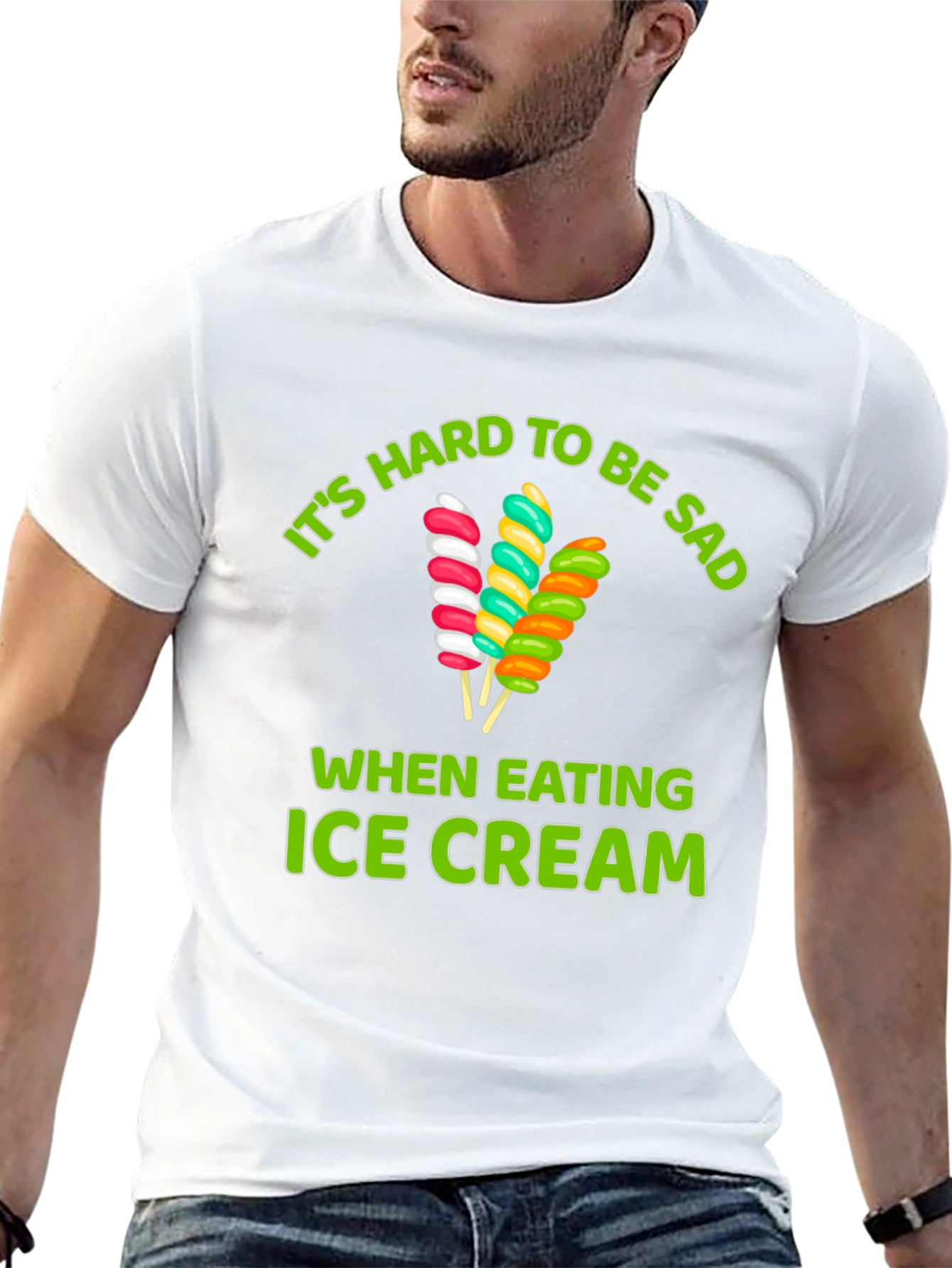 Ice Cream Sadness T-Shirt - Fun Foodie Tee