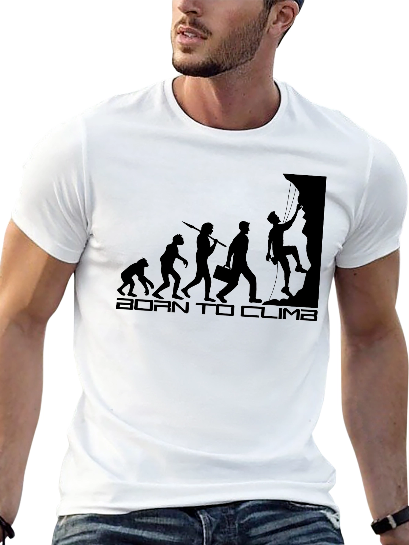 Born to Climb Evolution Black T-Shirt