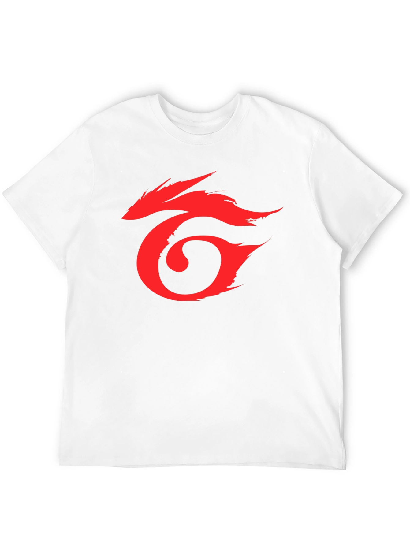Mens Black T-Shirt with Red Graphic