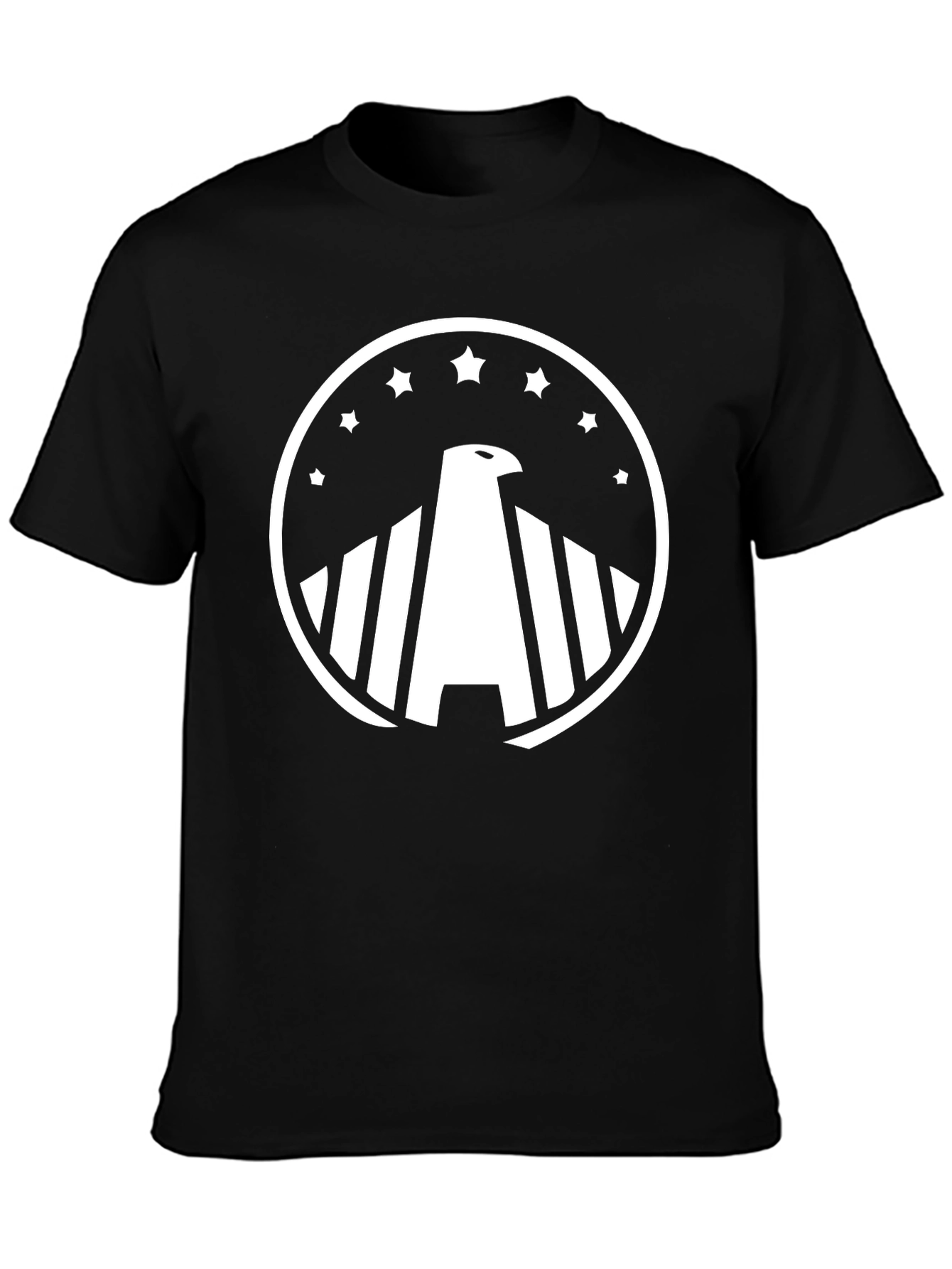 Black Eagle Star Graphic T-Shirt