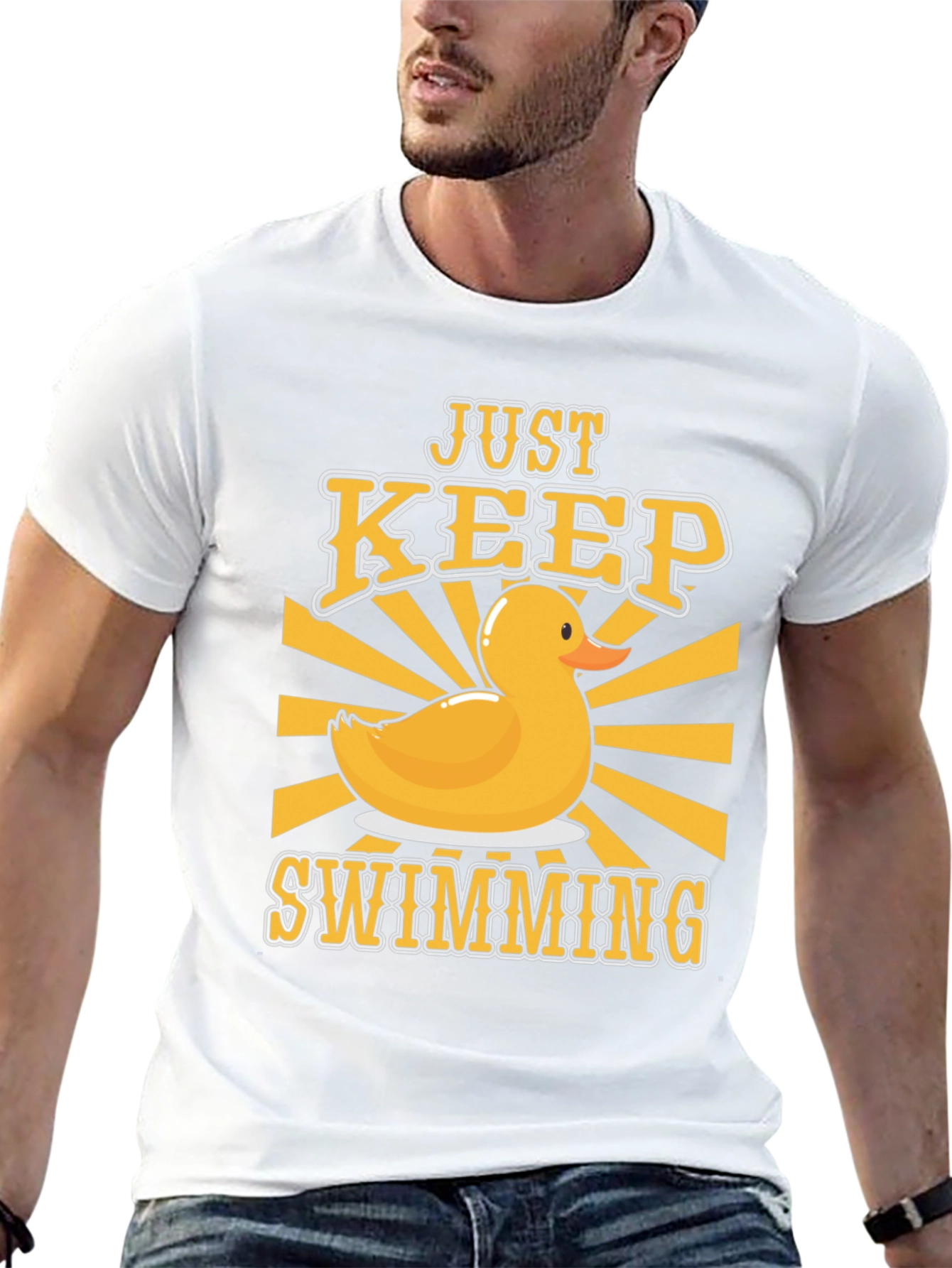 Just Keep Swimming Duck T-Shirt
