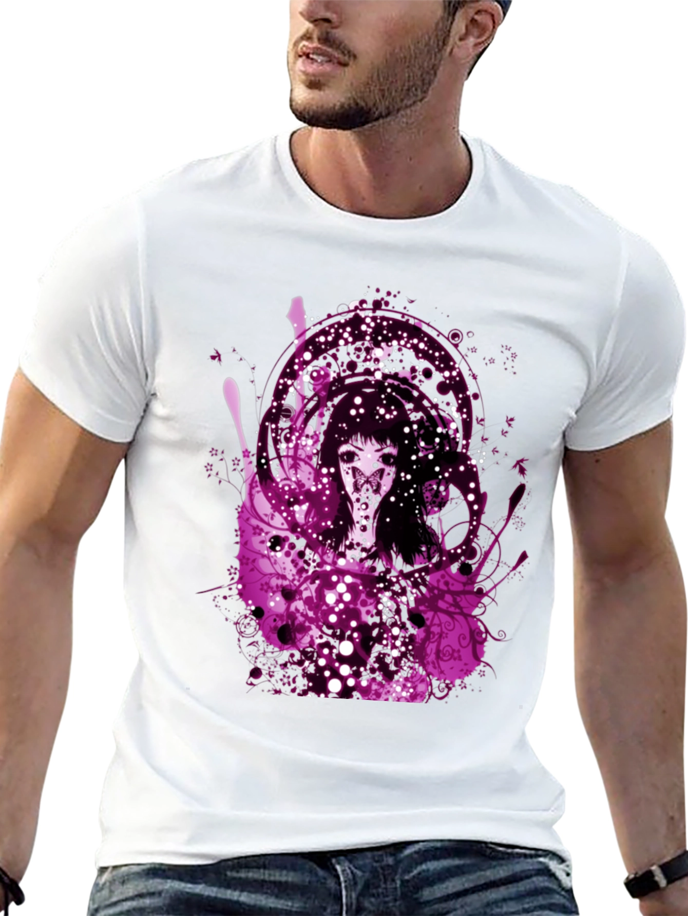Gothic Art T-Shirt - Mens Black Tee