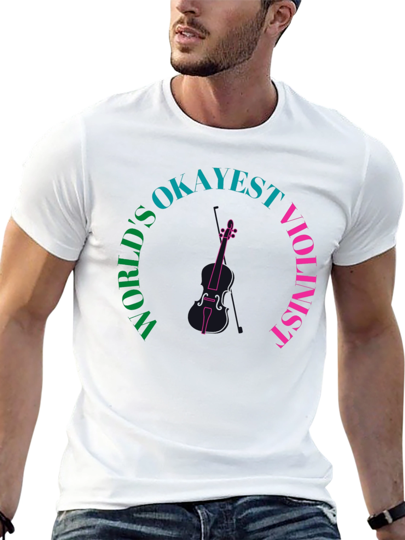 Worlds Okayest Violinist Graphic Tee