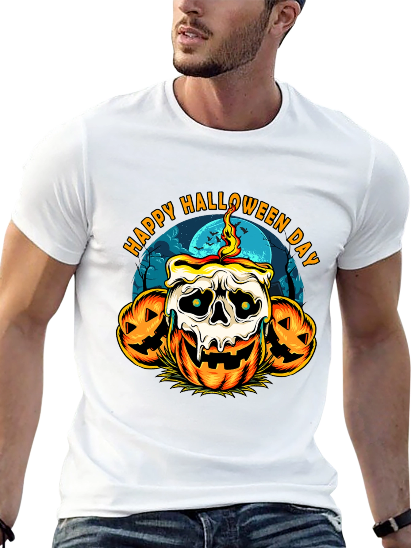 Happy Halloween Day Pumpkin T-Shirt