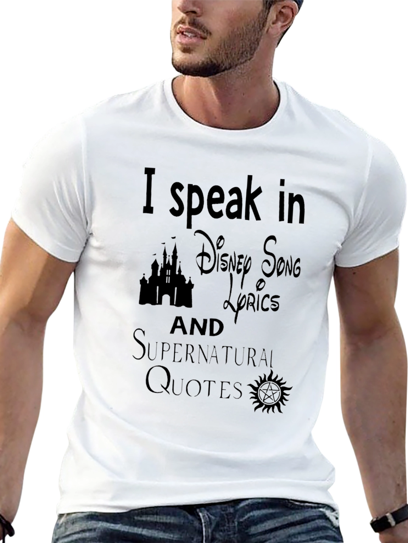 Disney & Supernatural Lyrics T-Shirt