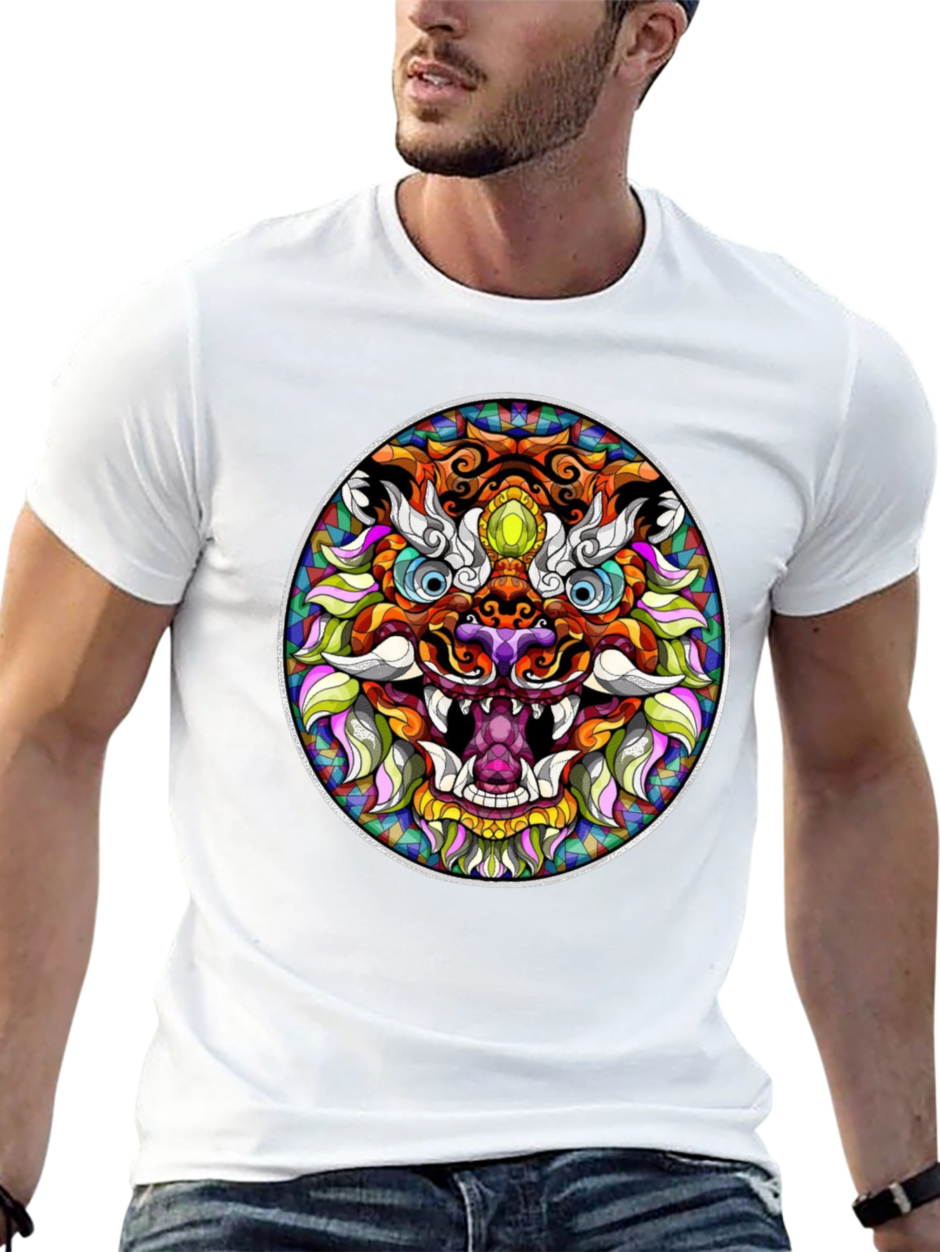 Vibrant Dragon Graphic Tee