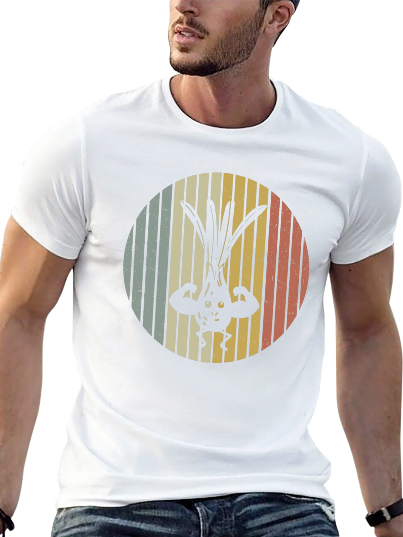 Retro Muscular Onion T-Shirt - Black