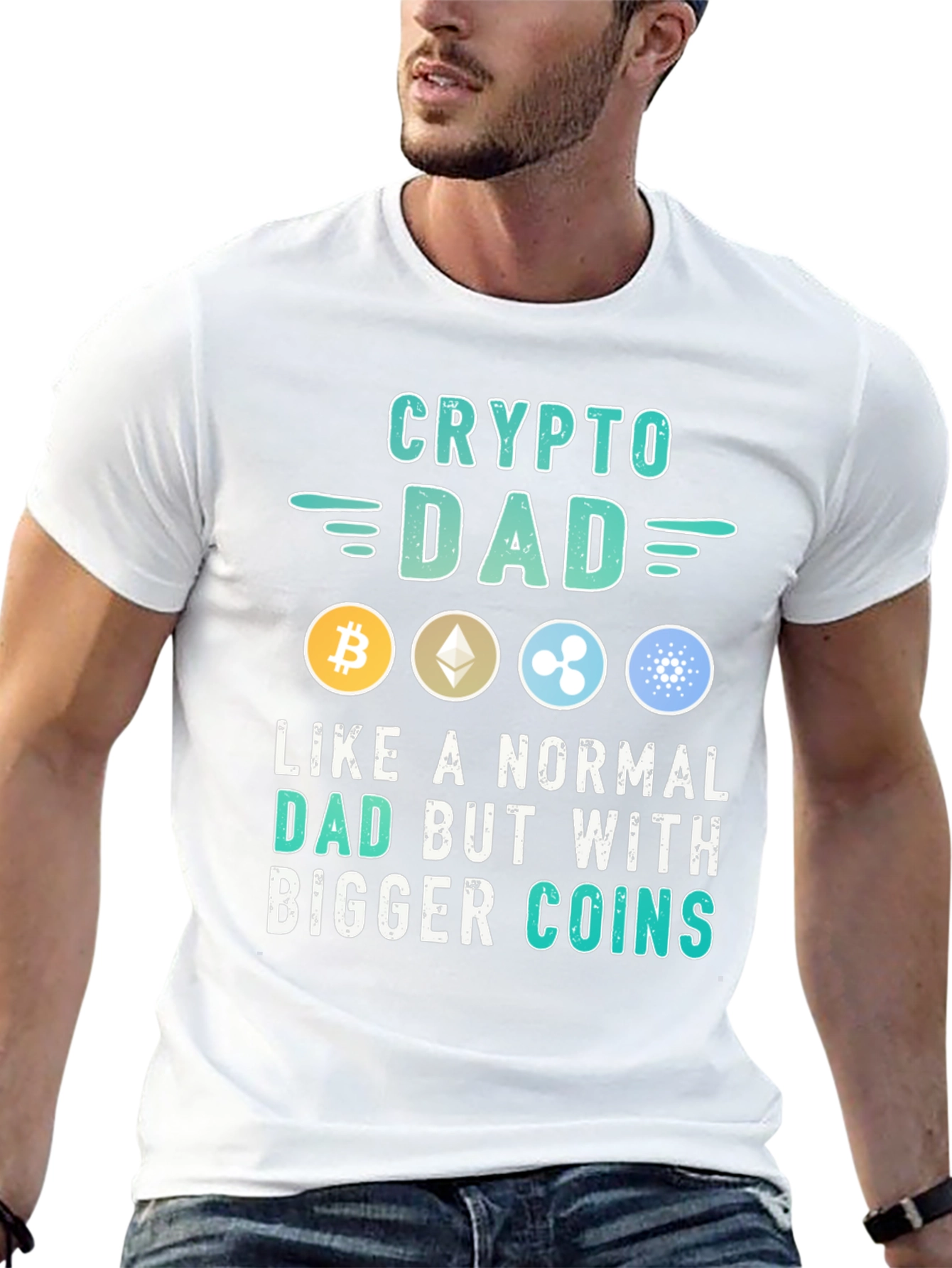 Crypto Dad T-Shirt - Digital Currency Gift