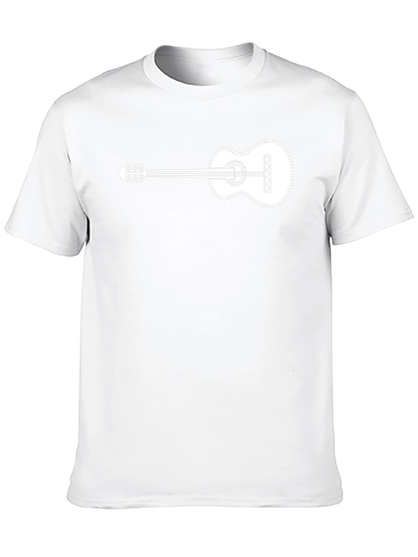 Guitar Graphic Tee - Black Cotton Comfort
