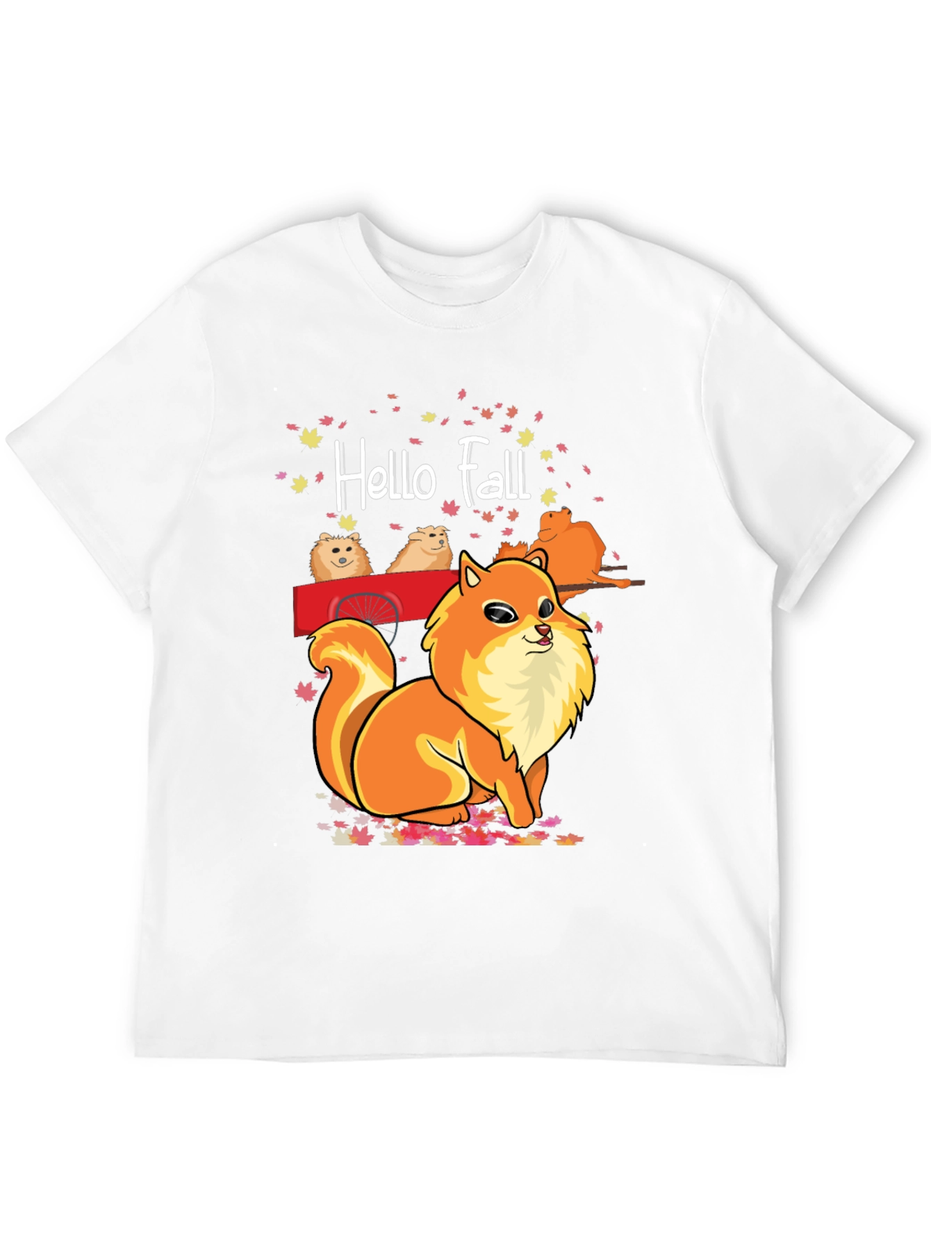 Hello Fall Pomeranian T-Shirt