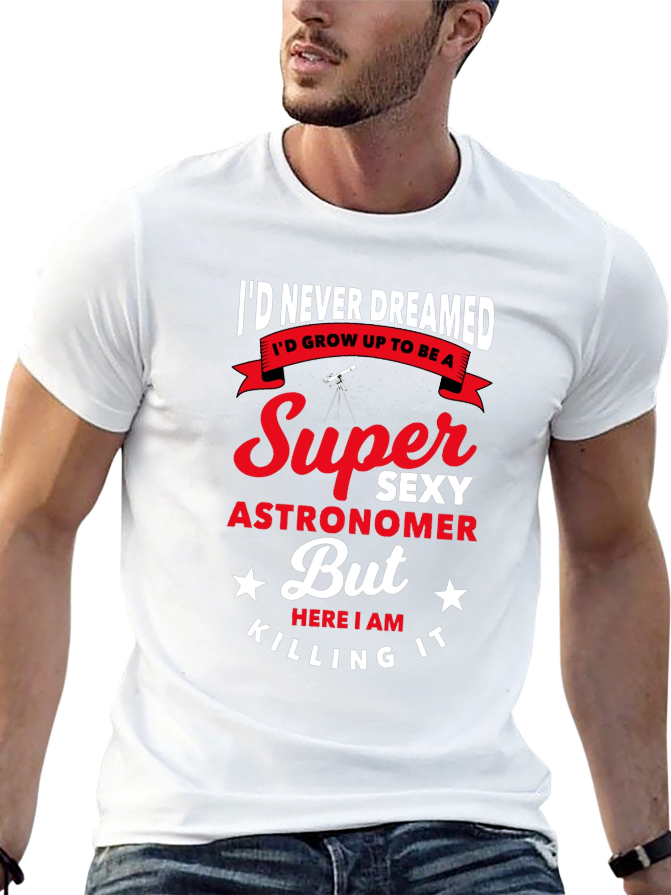 Super Sexy Astronomer Mens Graphic Tee