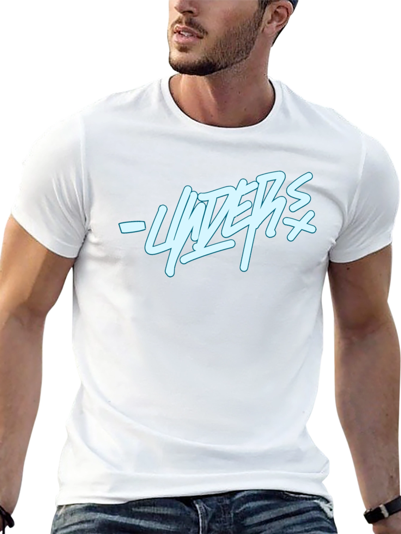 Stylish Black T-Shirt with Graphic Print