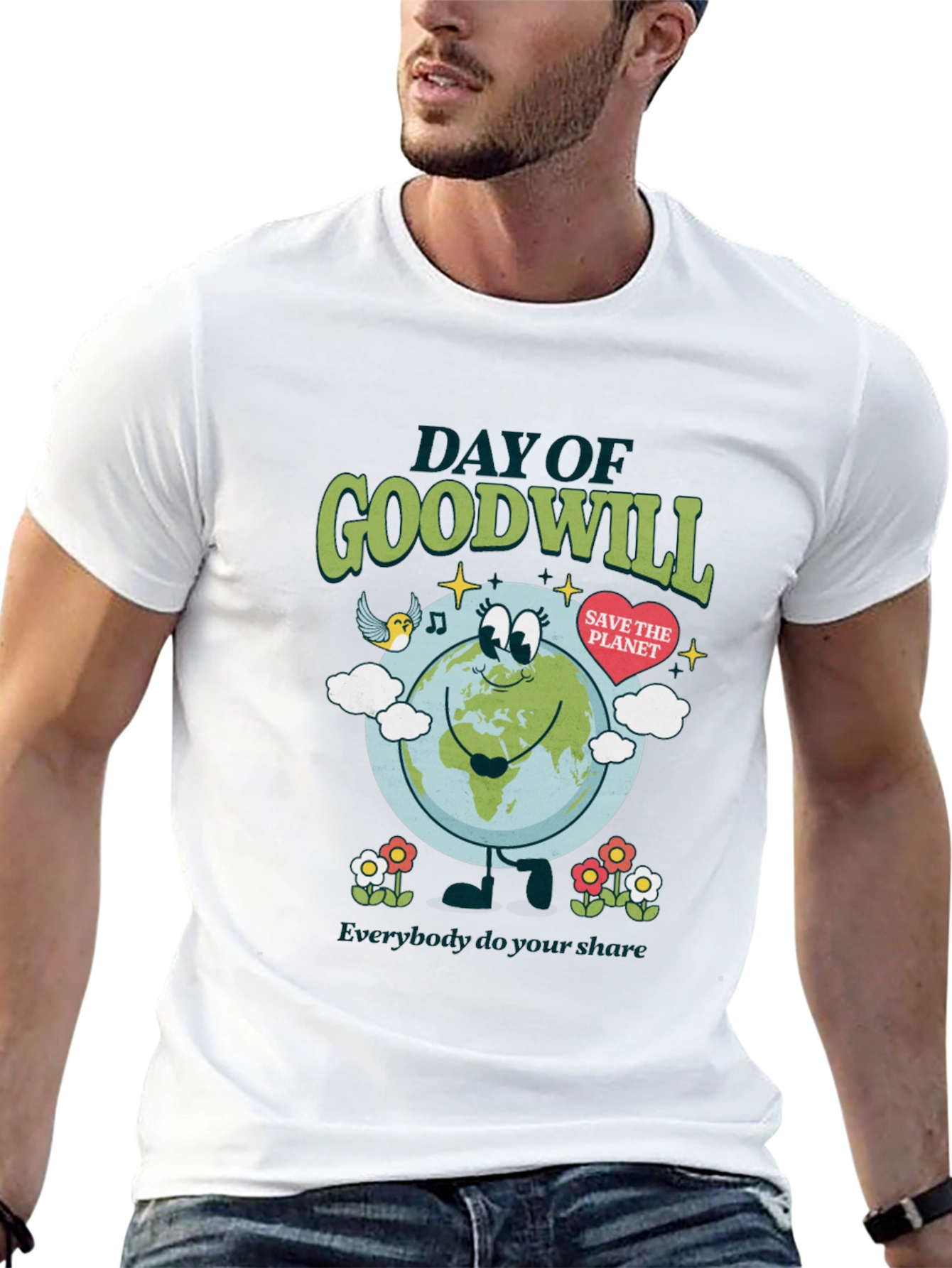 Day of Goodwill Save the Planet Graphic Tee