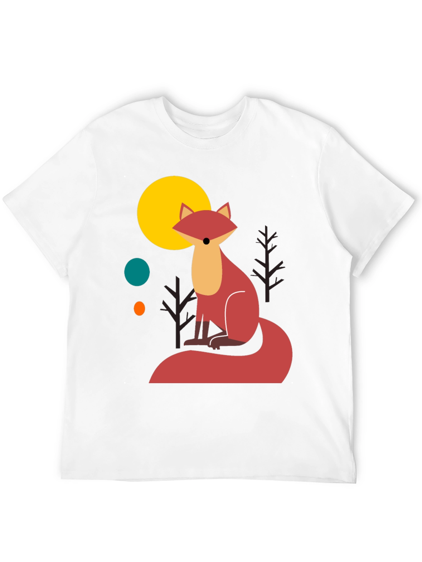 Fox Graphic T-Shirt - Stylish Mens Tee
