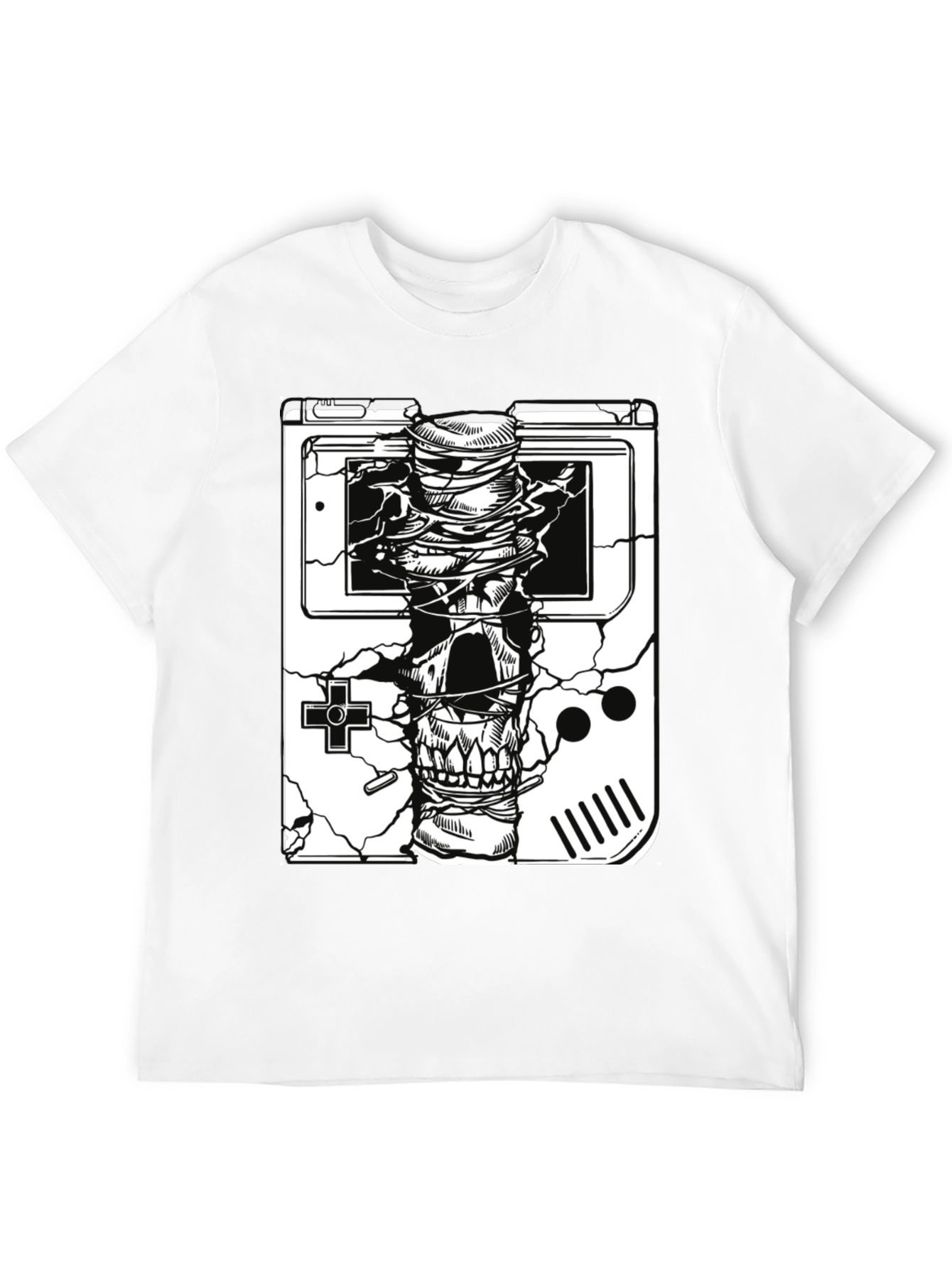 Retro Gaming Skull T-Shirt