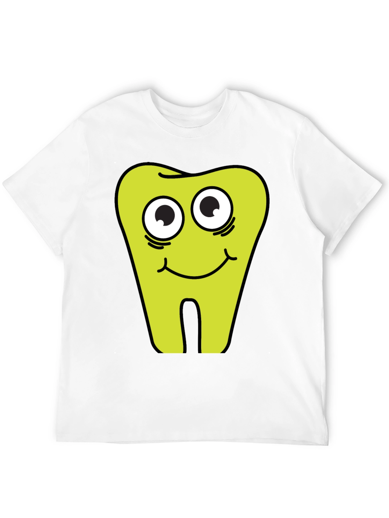 Funny Tooth Graphic Black T-Shirt