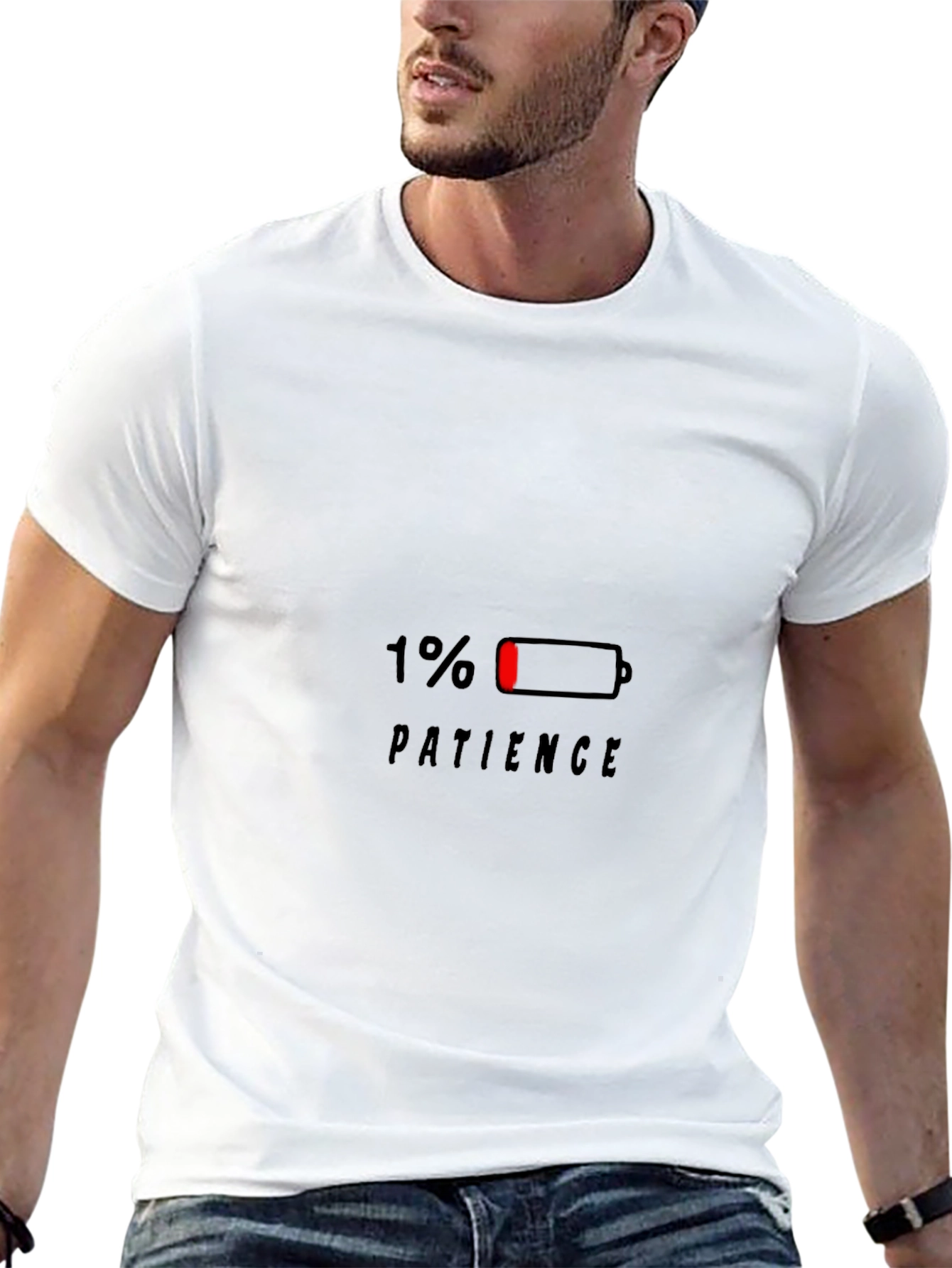 1% Patience Funny Graphic T-Shirt