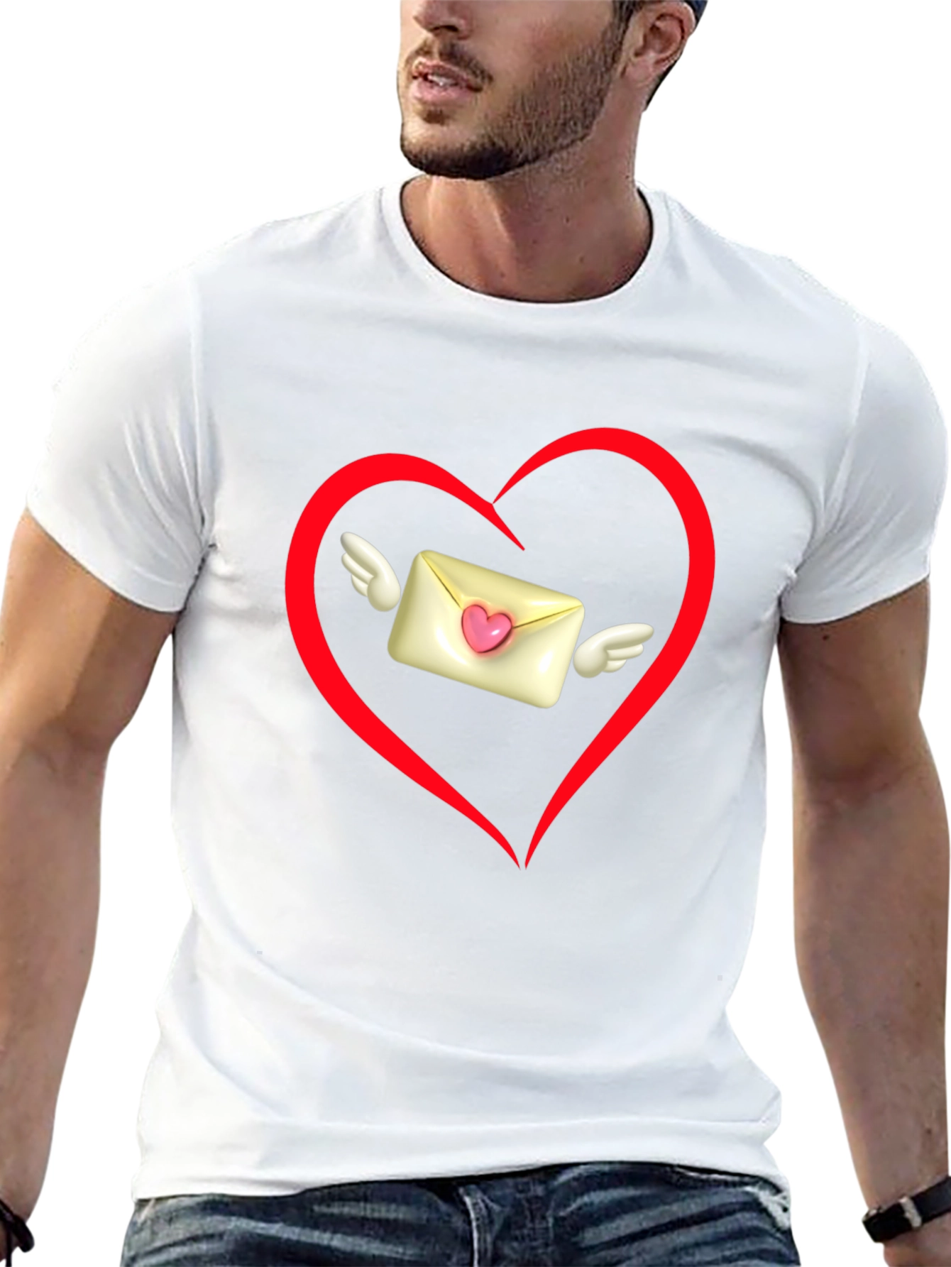 Heart Envelope Valentines Day T-Shirt