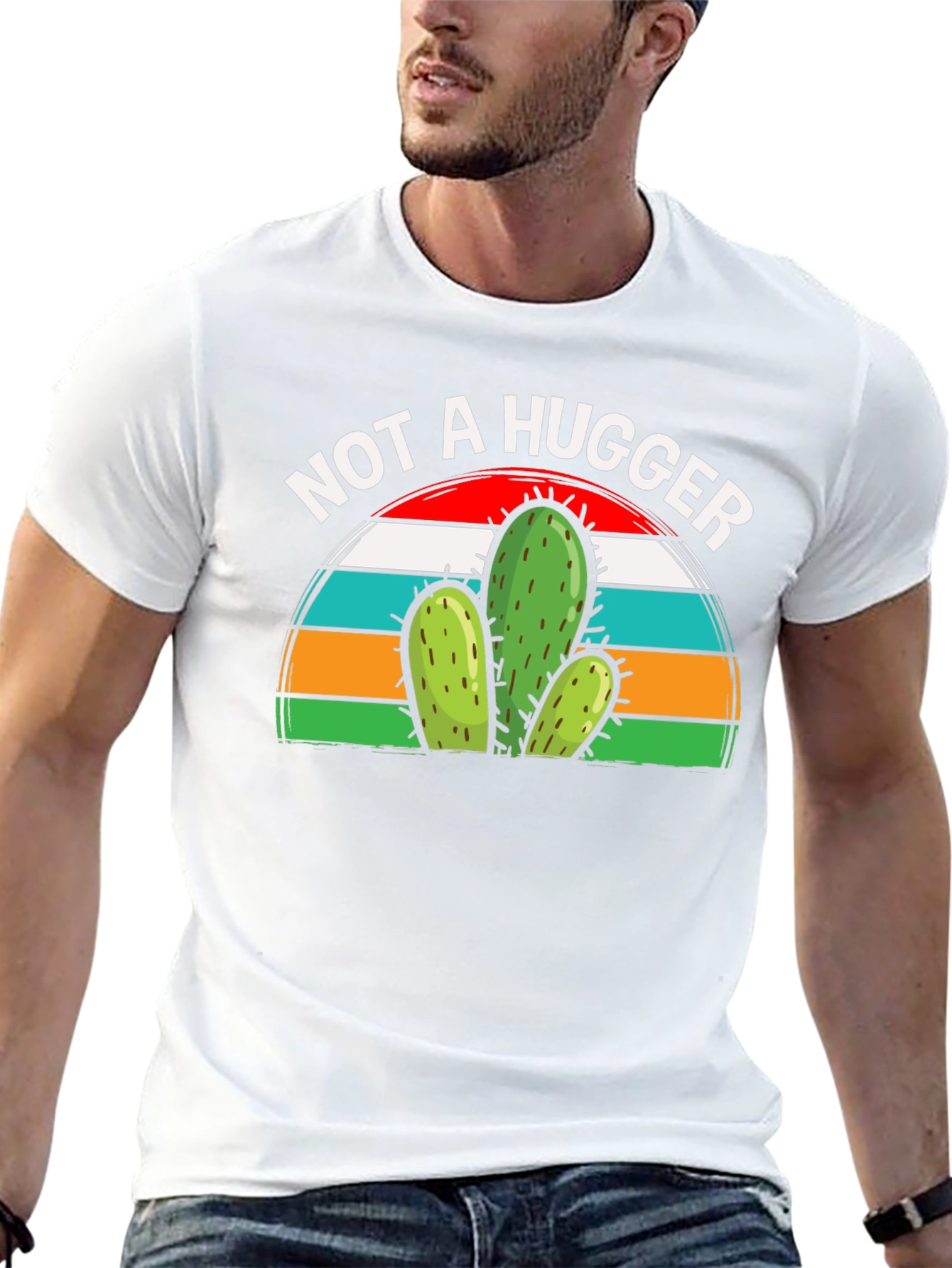 Not a Hugger Cactus Graphic Tee