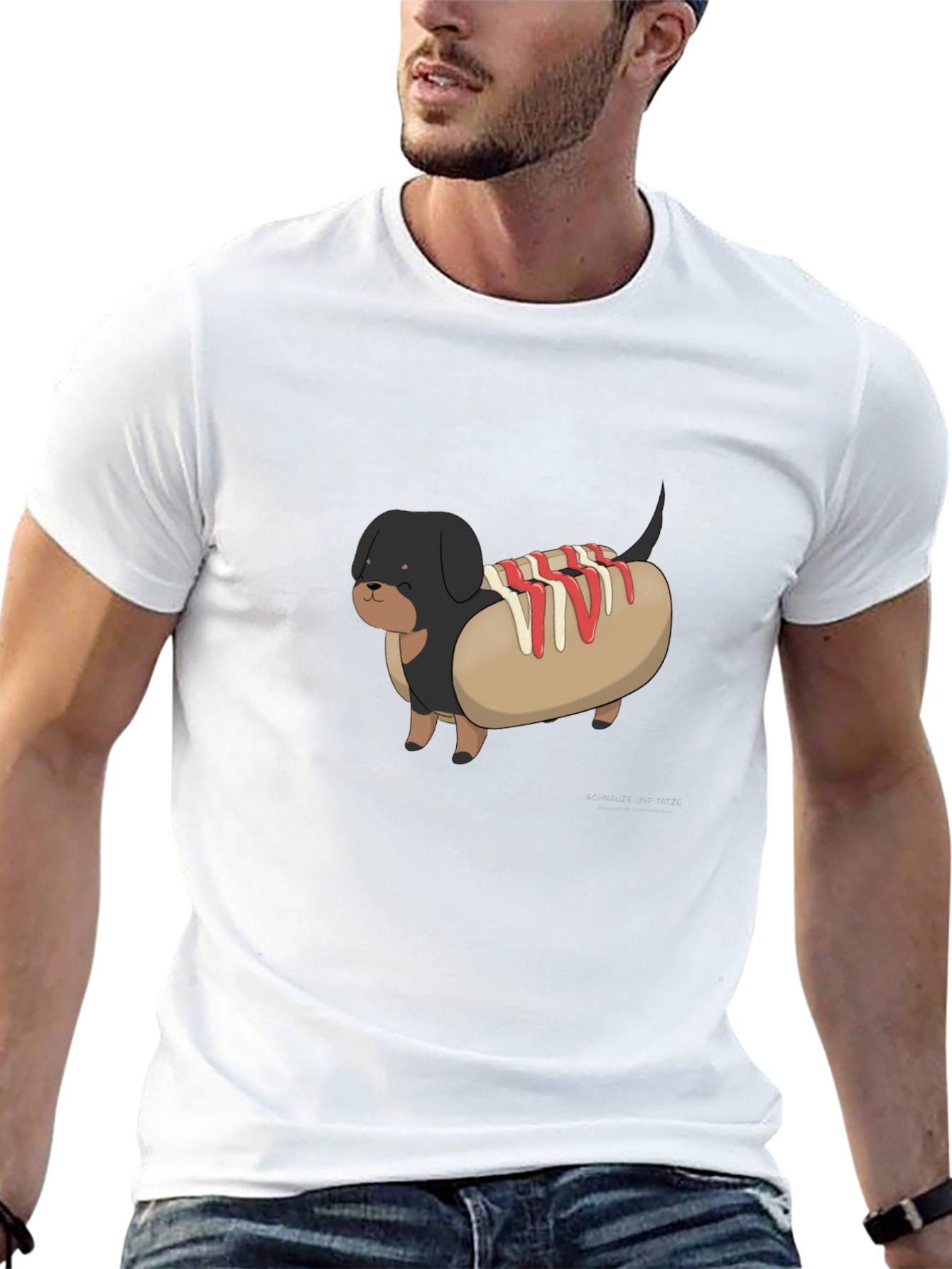 Hot Dog Dachshund Graphic Tee