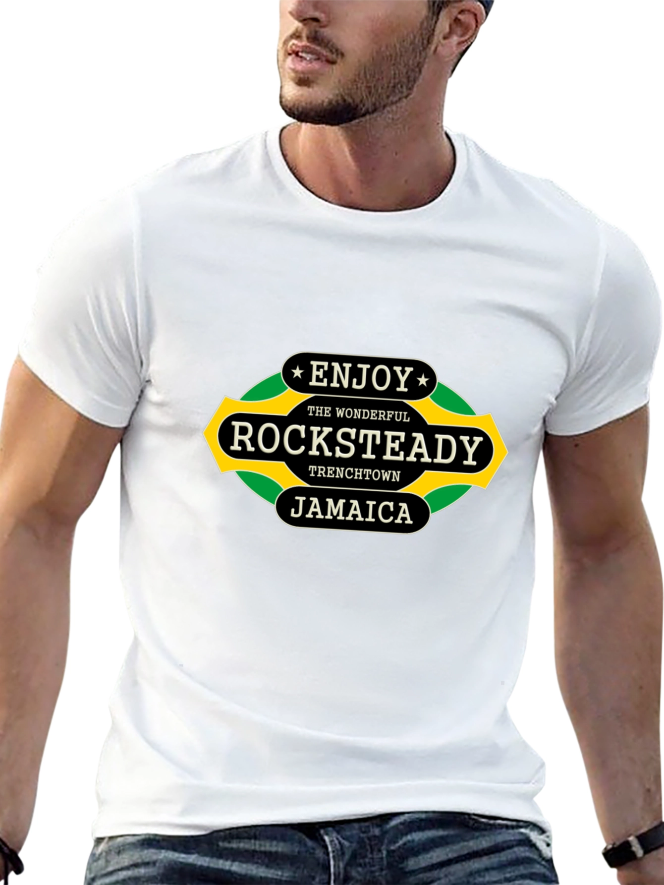 Rocksteady Jamaica Black T-Shirt