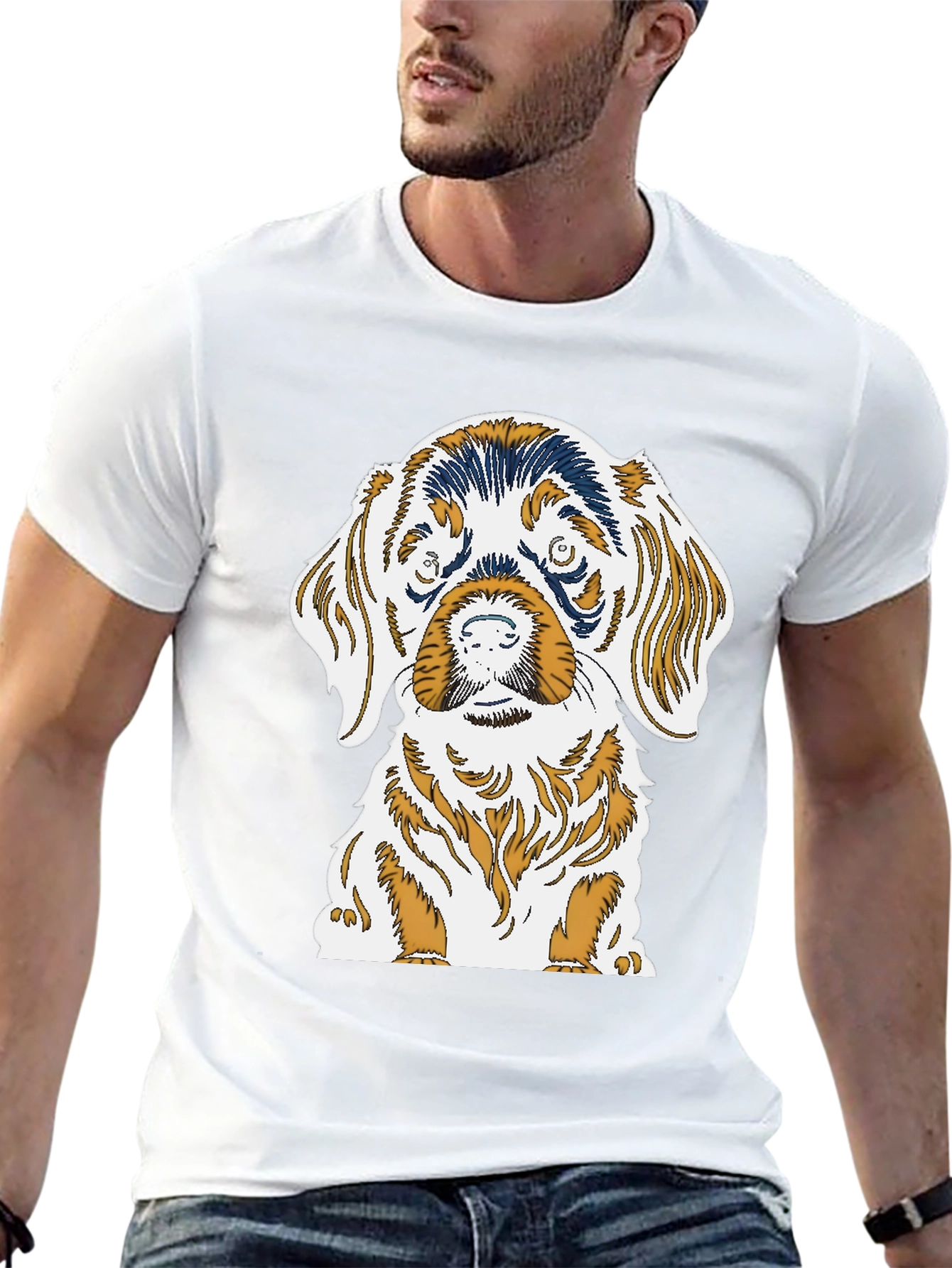Dog Graphic Tee - Cute Puppy Print