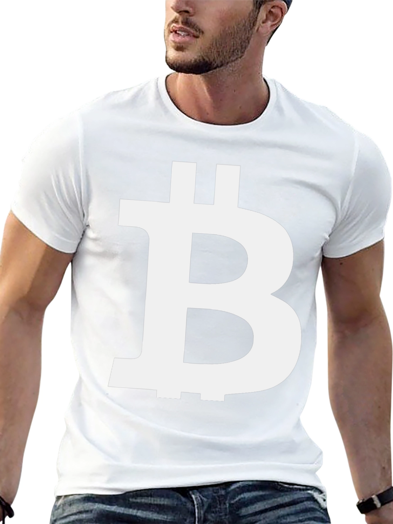 Bitcoin Logo Black Tee - Crypto Enthusiast