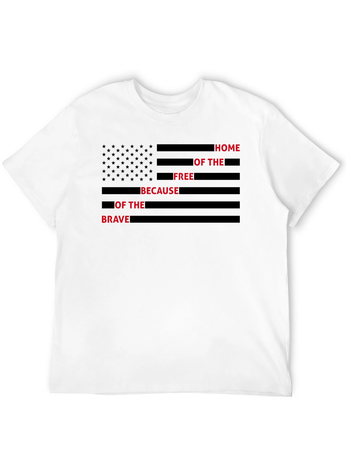 Home of the Free American Flag T-Shirt