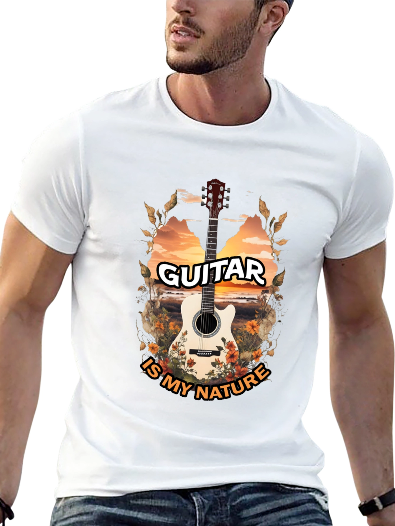 Guitar Is My Nature Graphic Tee