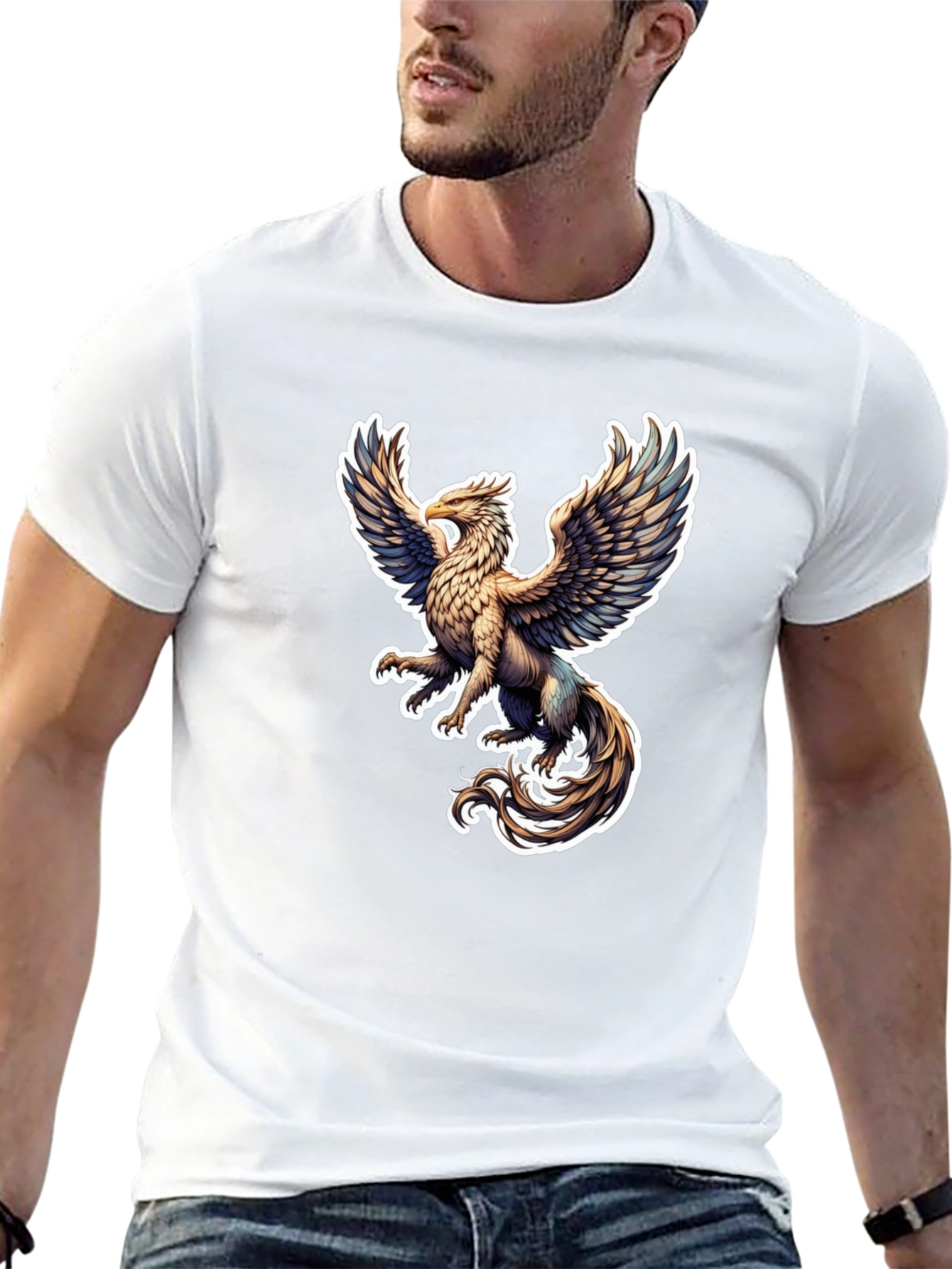 Griffin Graphic Tee - Black Stylish T-Shirt
