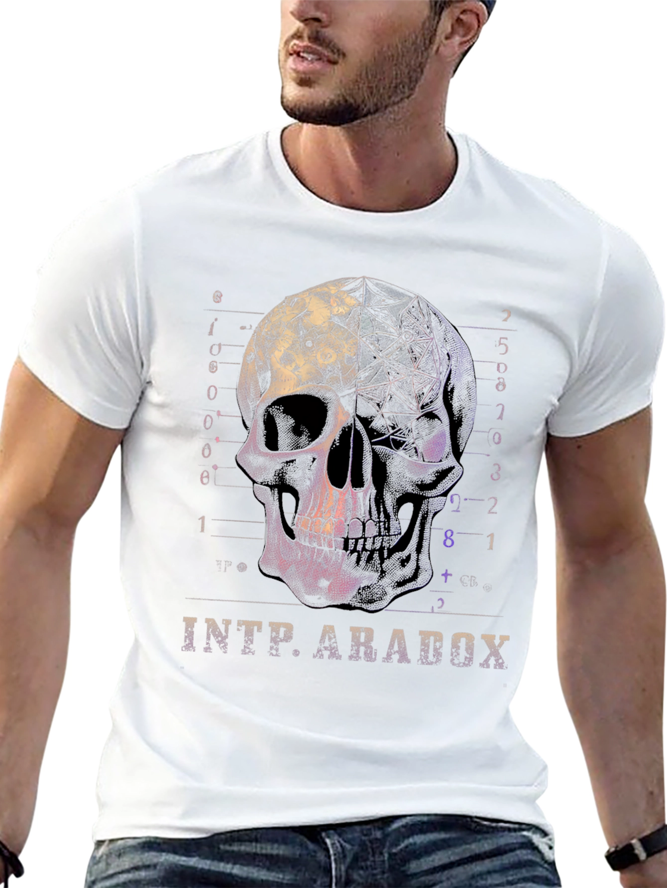 Skull Graphic Tee - INTP Paradox T-Shirt