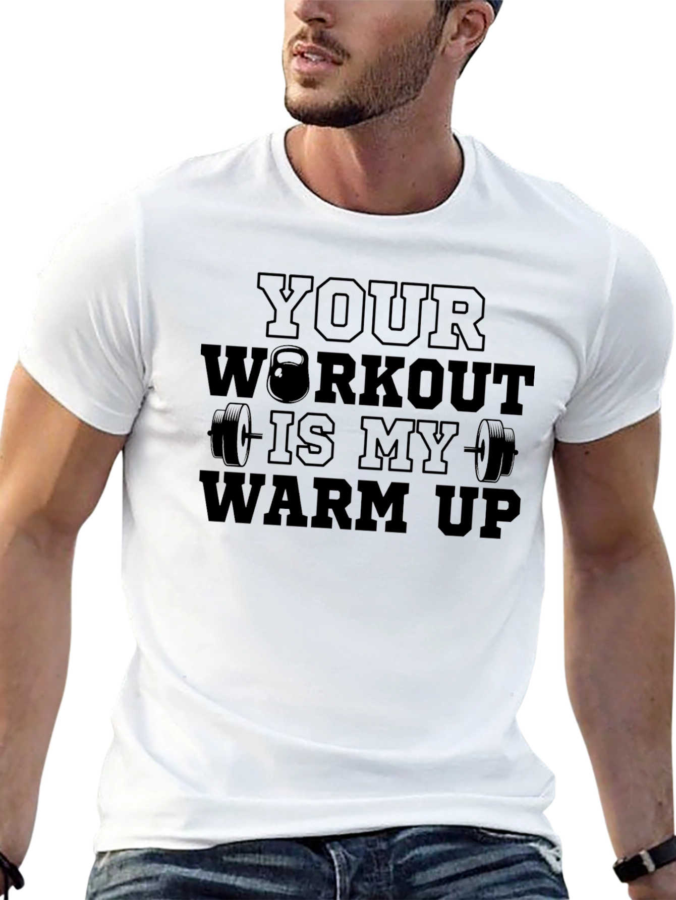 Workout Warm-Up T-Shirt Gym Fitness Apparel