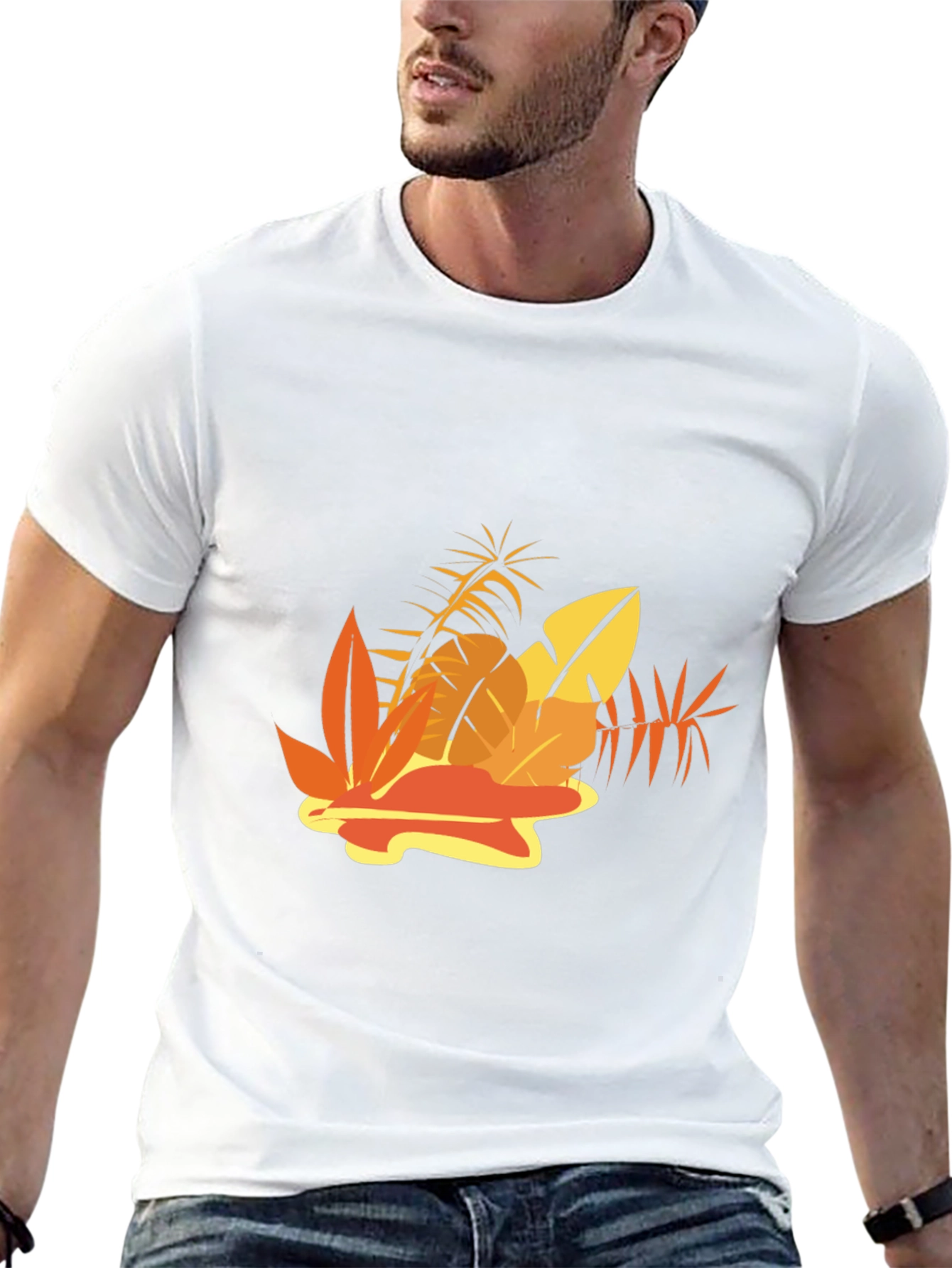Tropical Leaf Graphic Tee