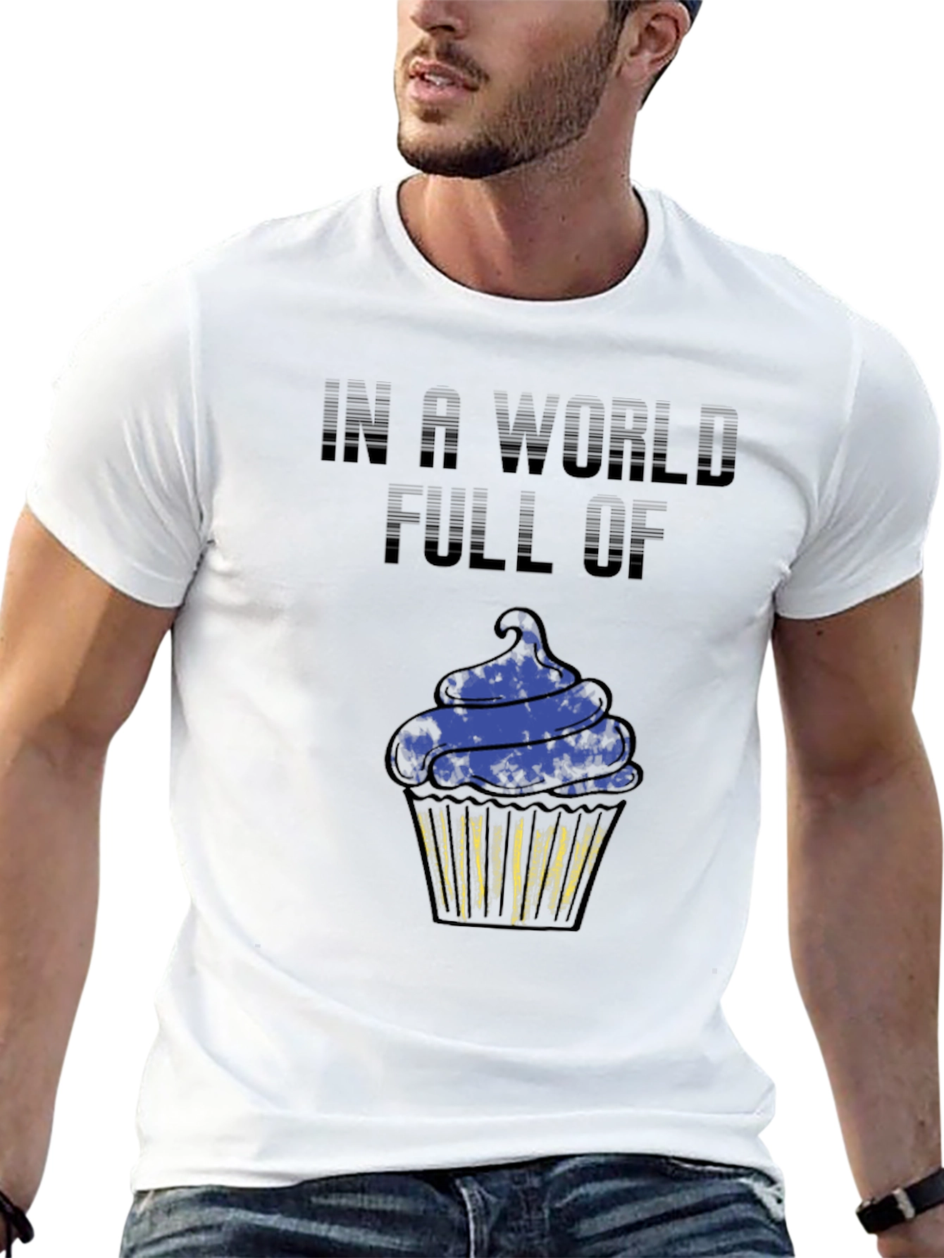 Cupcake Graphic Black T-Shirt