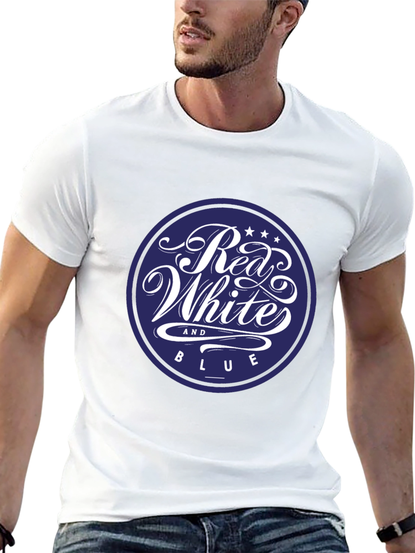 Red White and Blue Graphic Tee