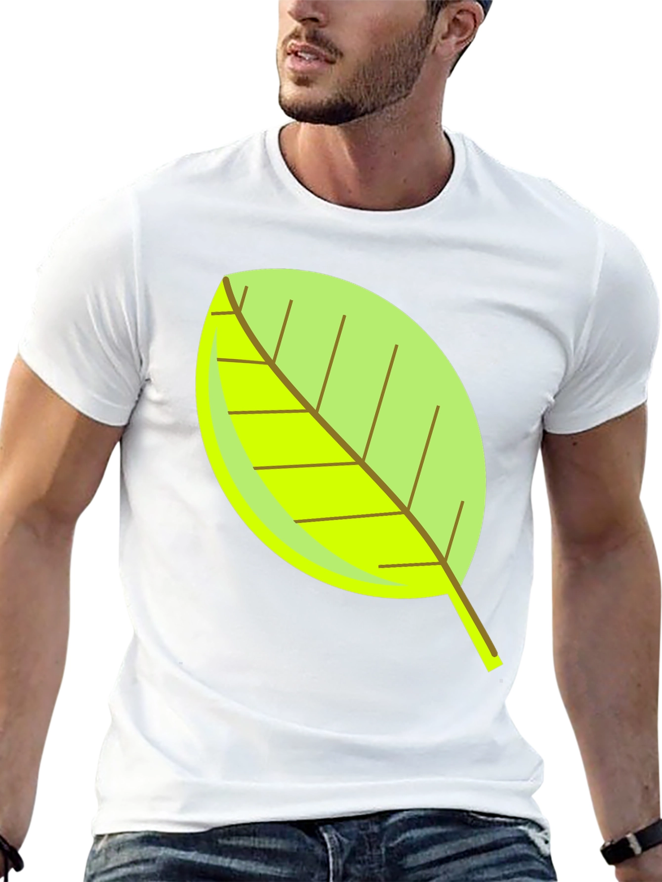 Leaf Graphic Tee - Nature Inspired T-Shirt