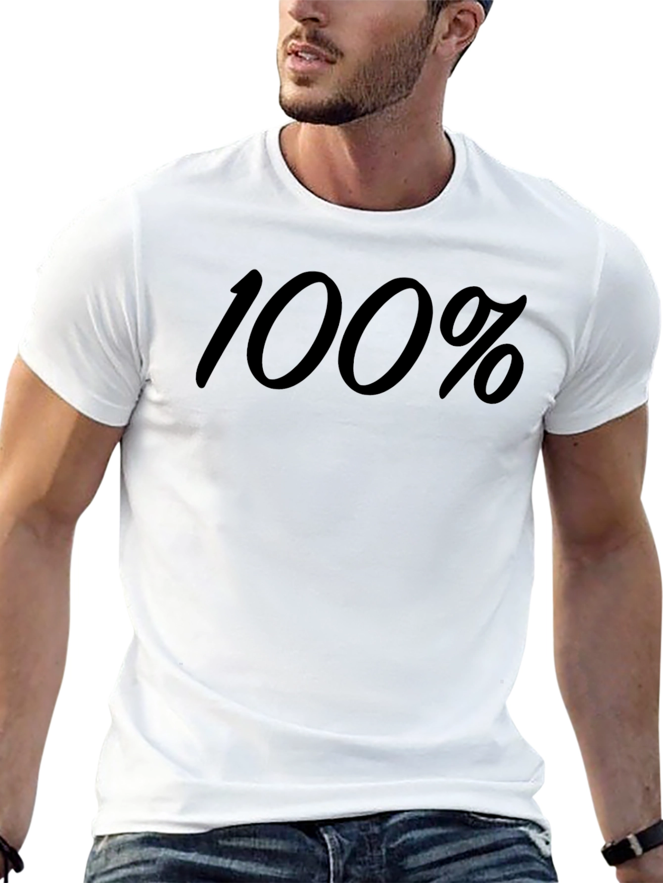 100% Graphic Tee - Classic Crew Neck