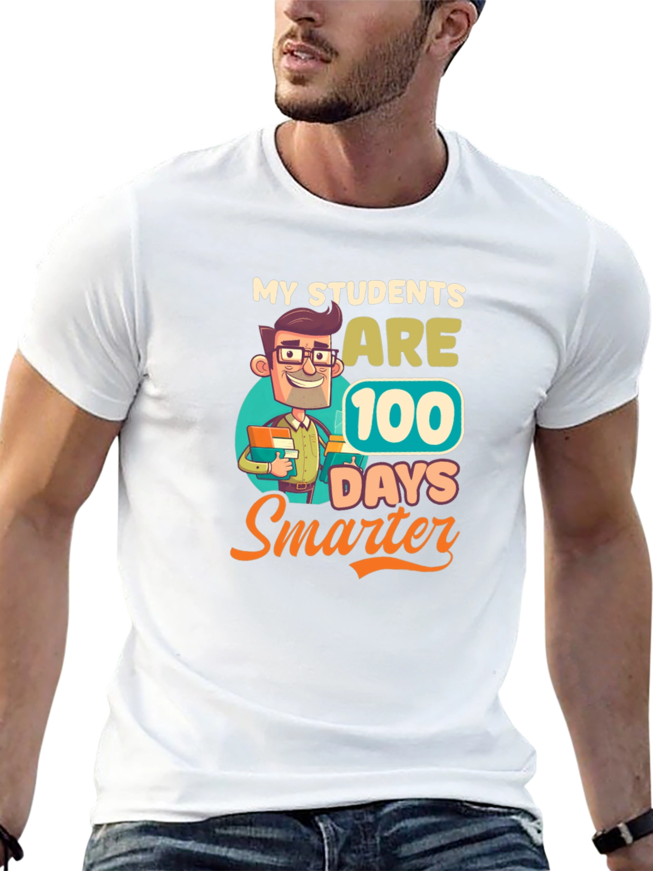 100 Days Smarter T-Shirt - Teacher Appreciation Tee