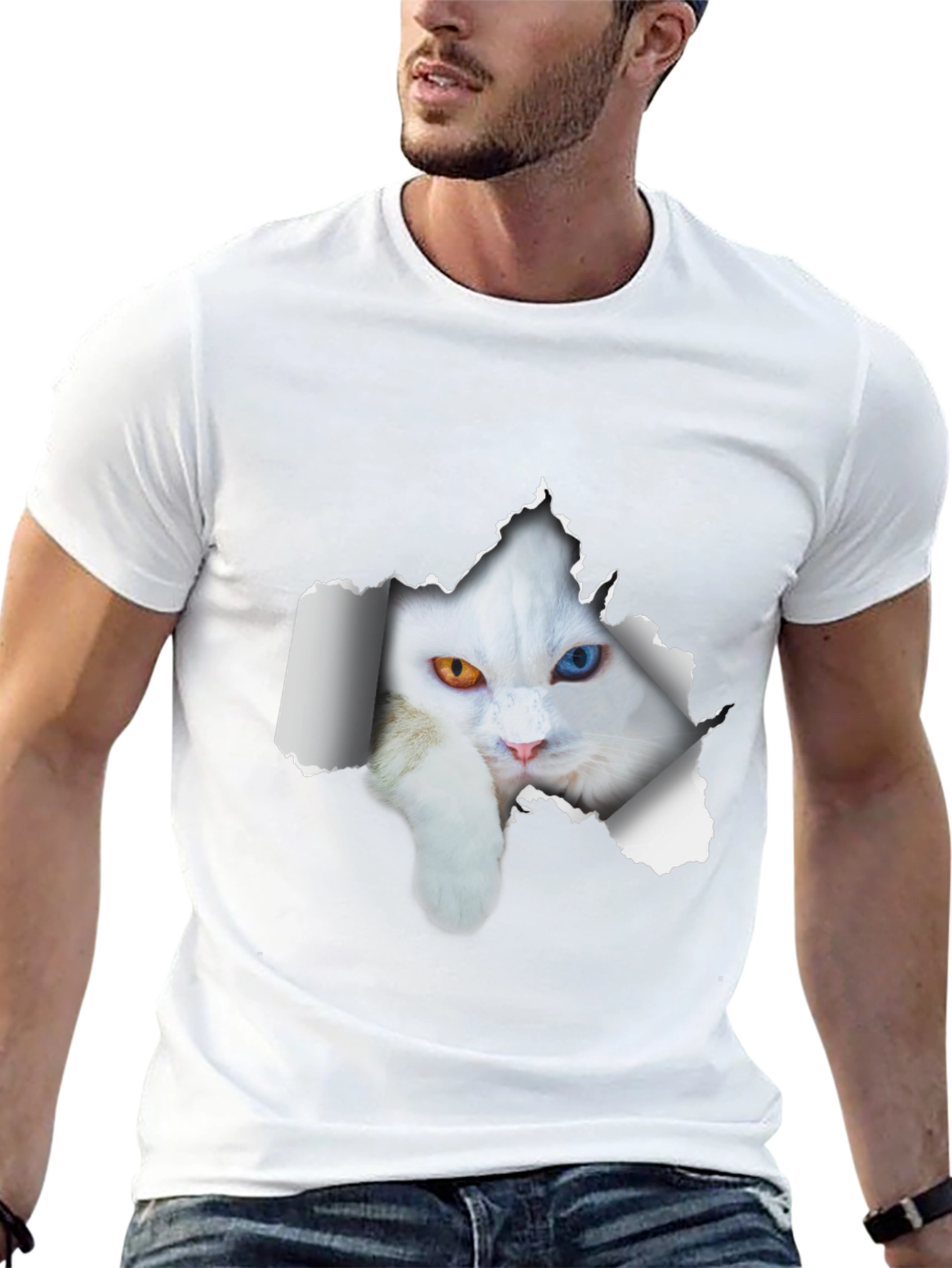 Cool Cat Heterochromia T-Shirt