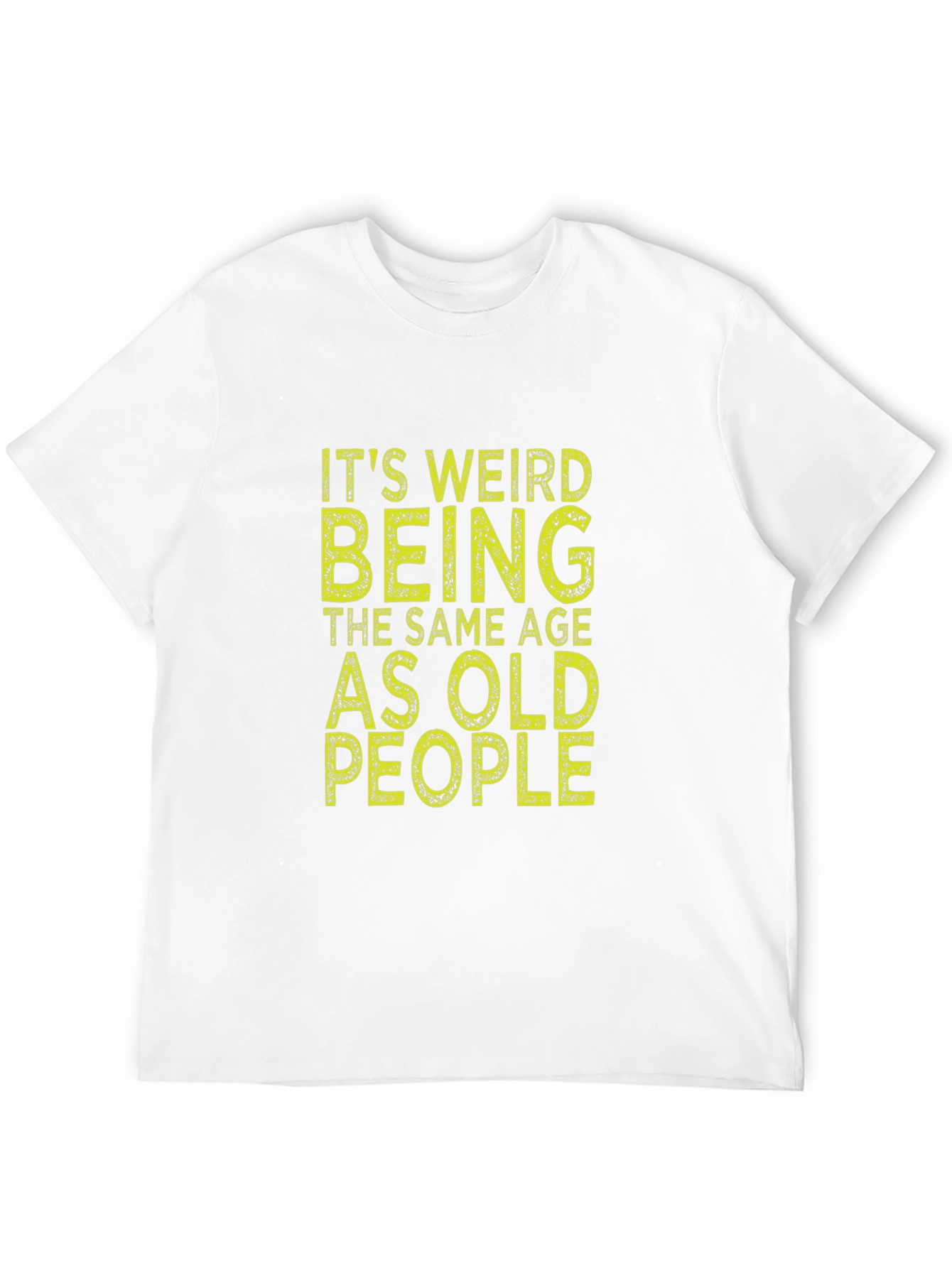 Funny Same Age as Old People Black T-Shirt