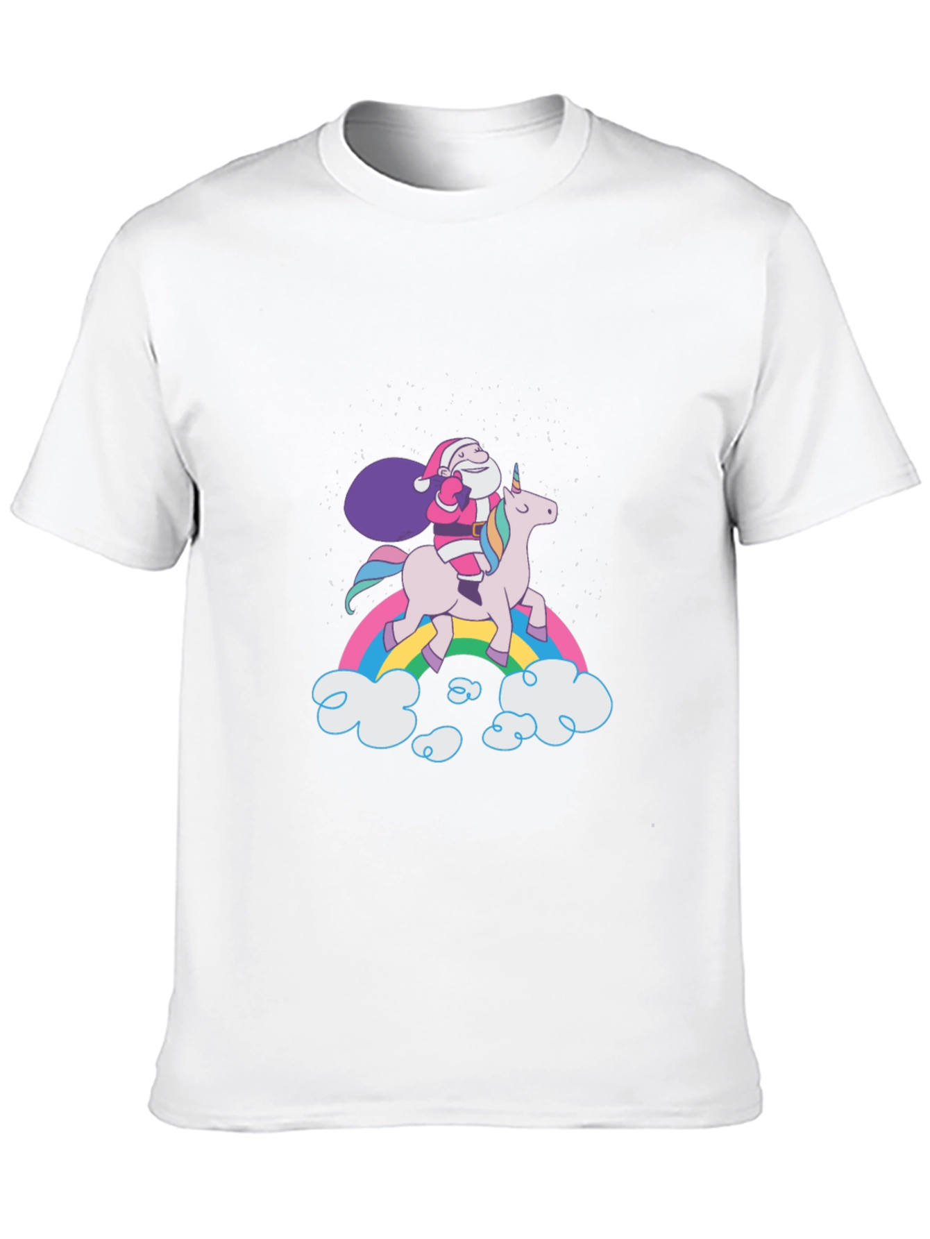 Santa Riding Unicorn T-Shirt