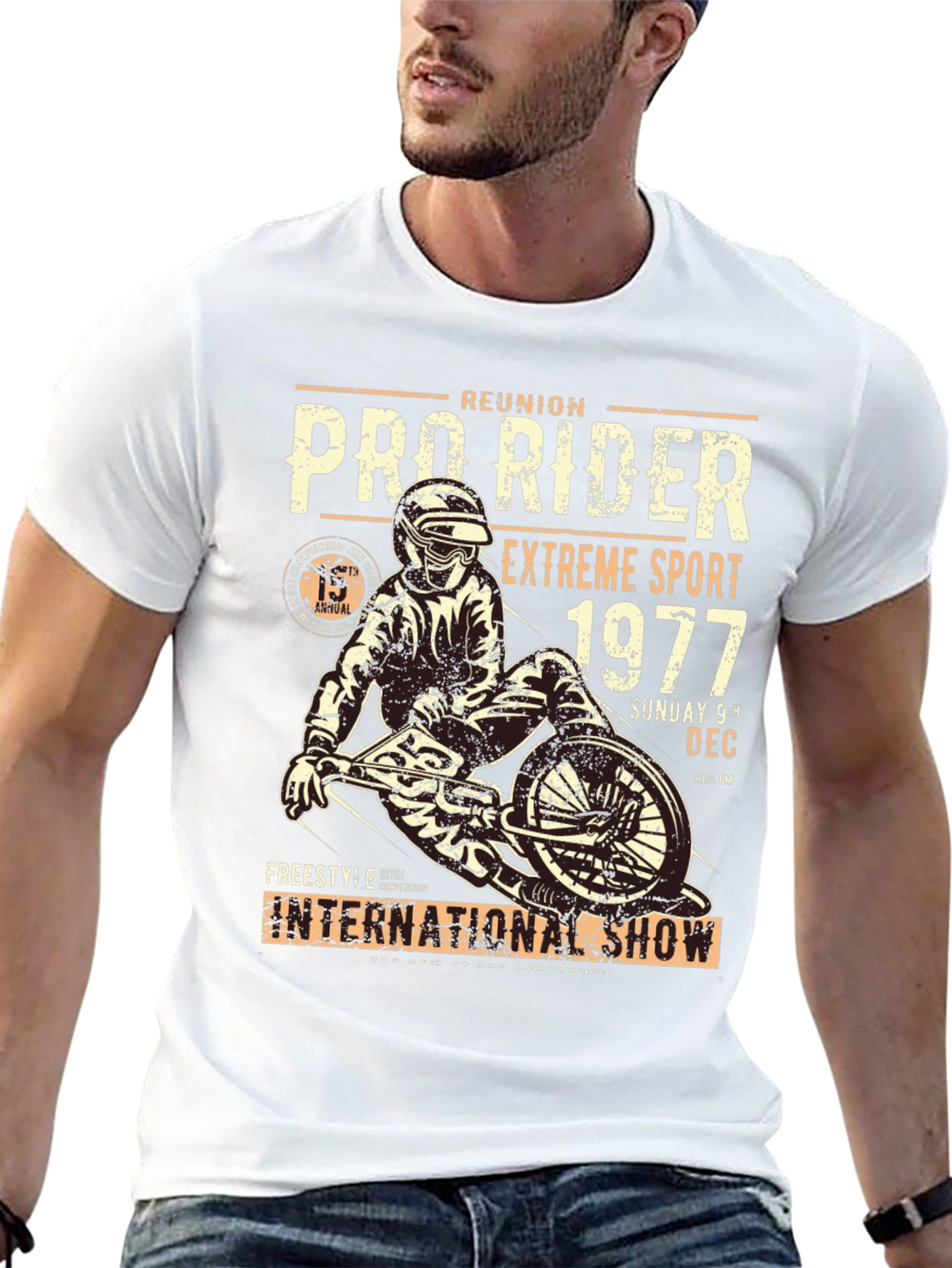Pro Rider Extreme Sport 1977 Graphic T-Shirt