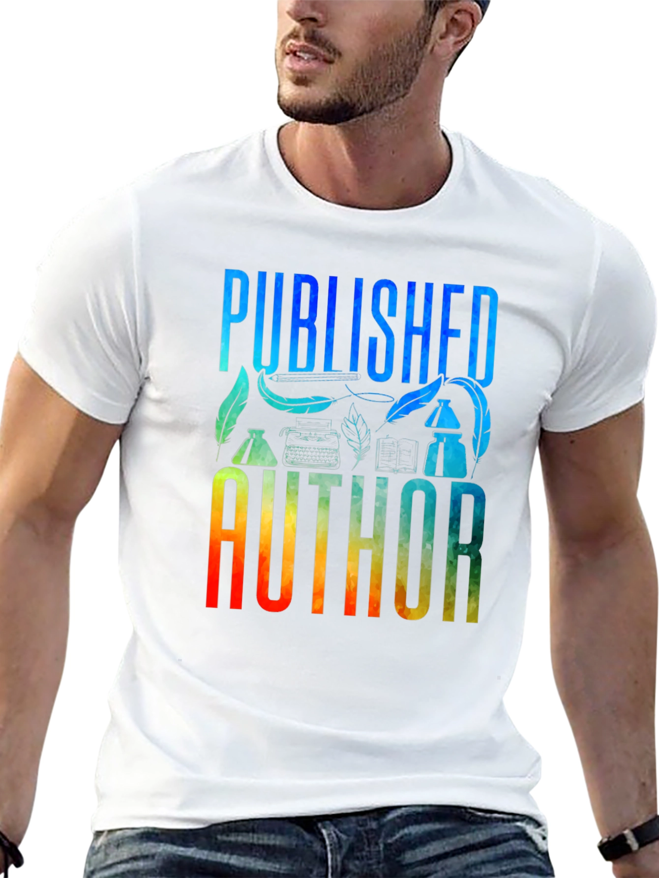 Published Author Graphic T-Shirt - Black