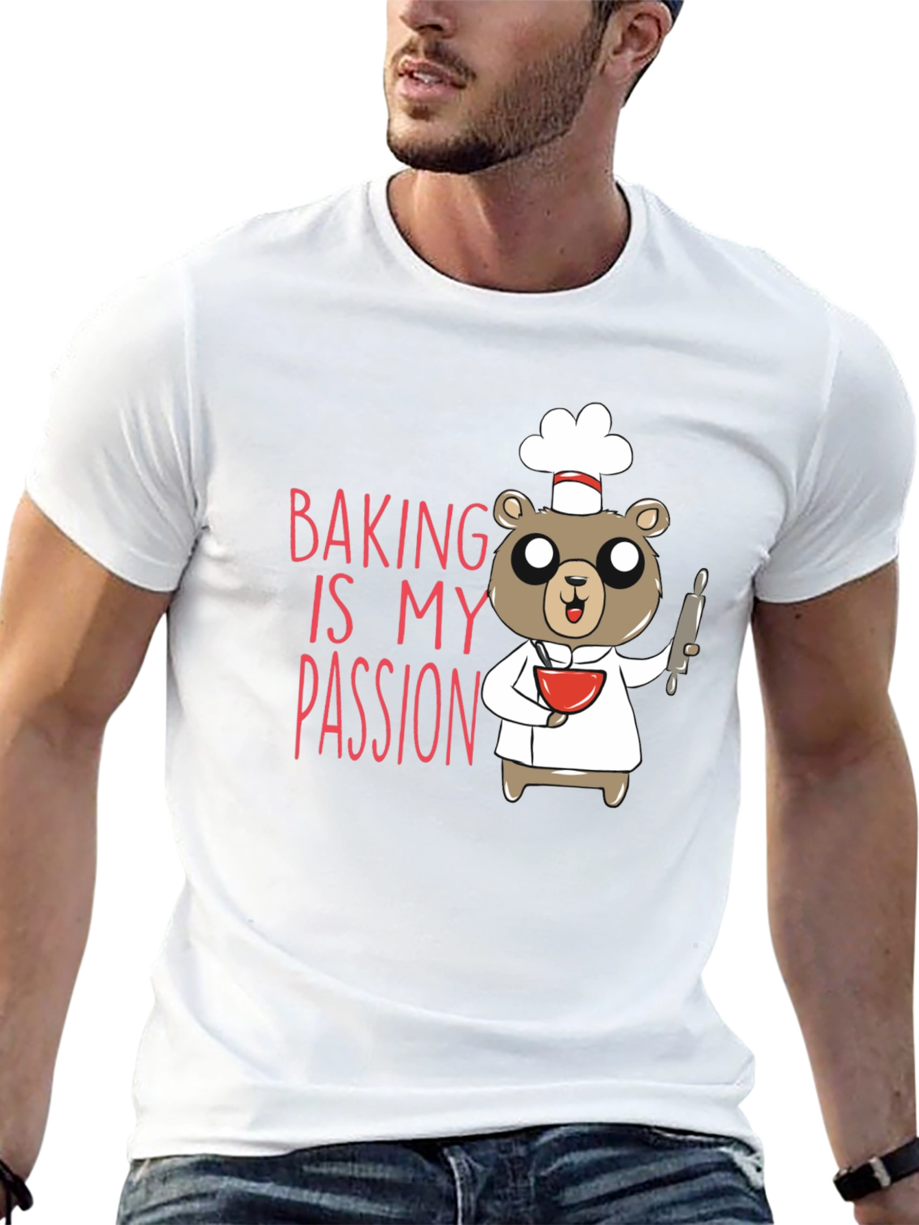 Baking Is My Passion Bear T-Shirt