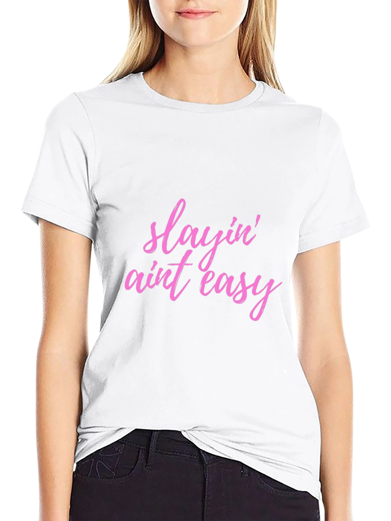 Slayin Aint Easy Black T-Shirt