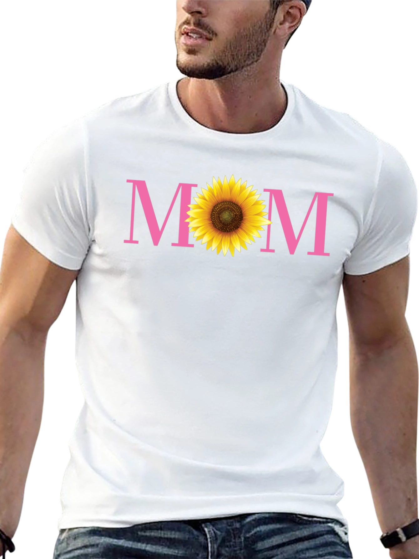 Sunflower Mom Graphic Tee - Black